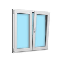 VENTANA PVC OSCILOBATIENTE BLANCA 120X120CM  - 4