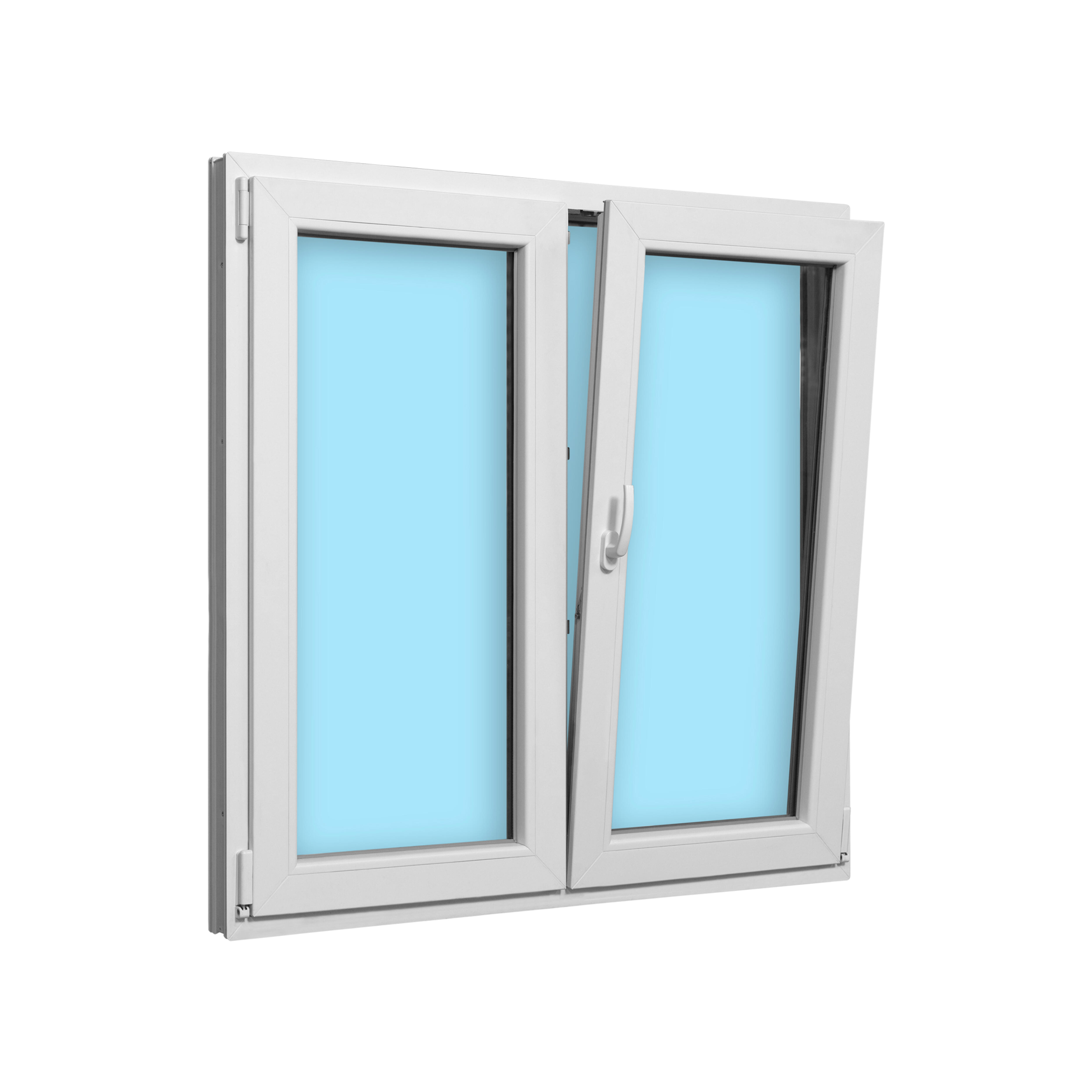 VENTANA PVC OSCILOBATIENTE BLANCA 120X120CM  - 4