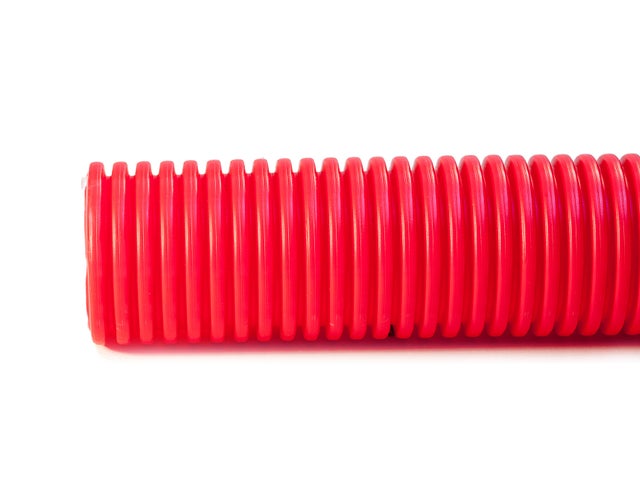 TUBO CORRUGADO DOBLE CAPA LIGERO ROJO 90MM 50M
