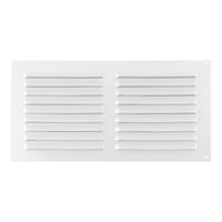 REJILLA DE VENTILACION CON MOSQUITERA SOBREPONER ALUMINIO BLANCO 15 X 30 CM ESPESOR 0.8  MM - 2