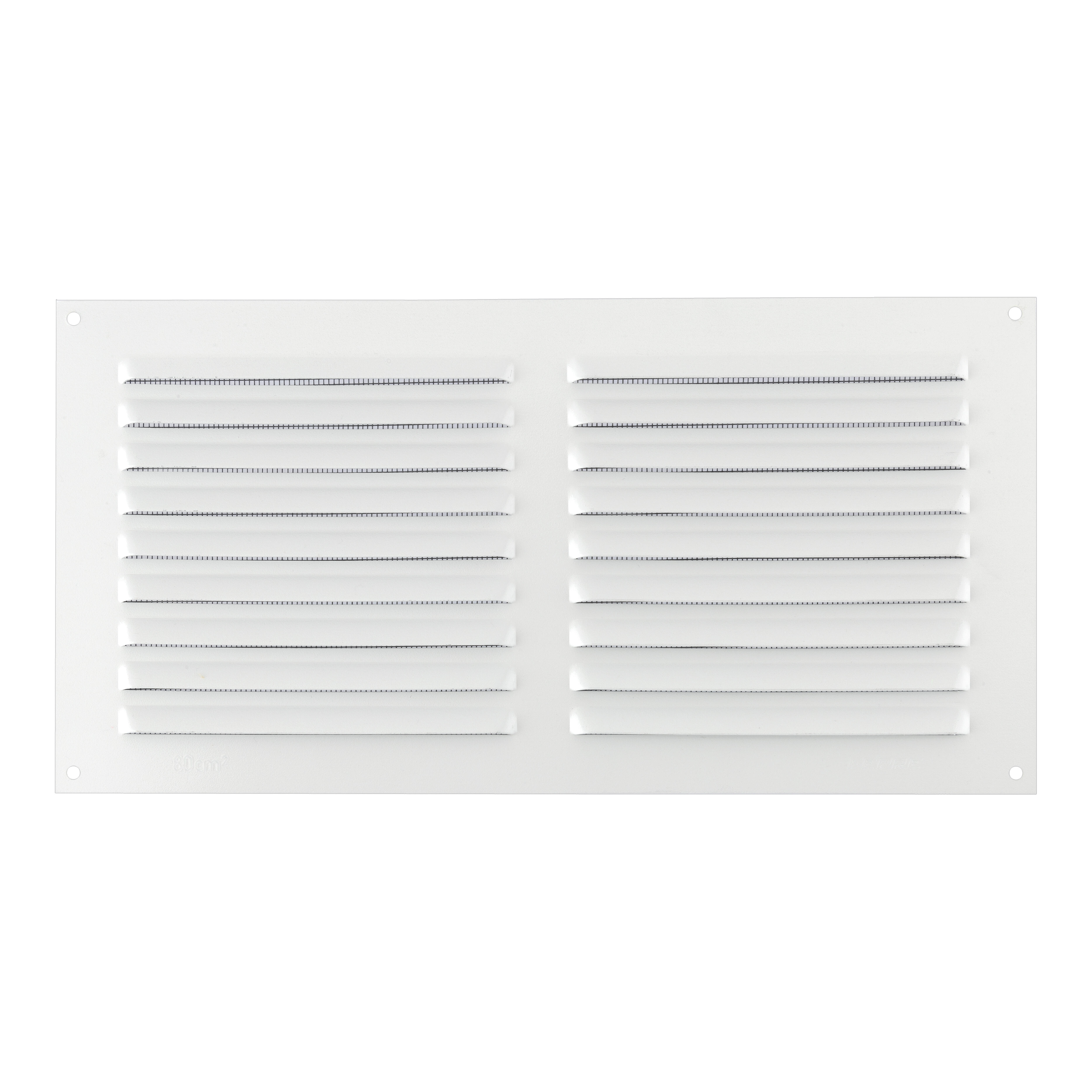 REJILLA DE VENTILACION CON MOSQUITERA SOBREPONER ALUMINIO BLANCO 15 X 30 CM ESPESOR 0.8  MM - 2