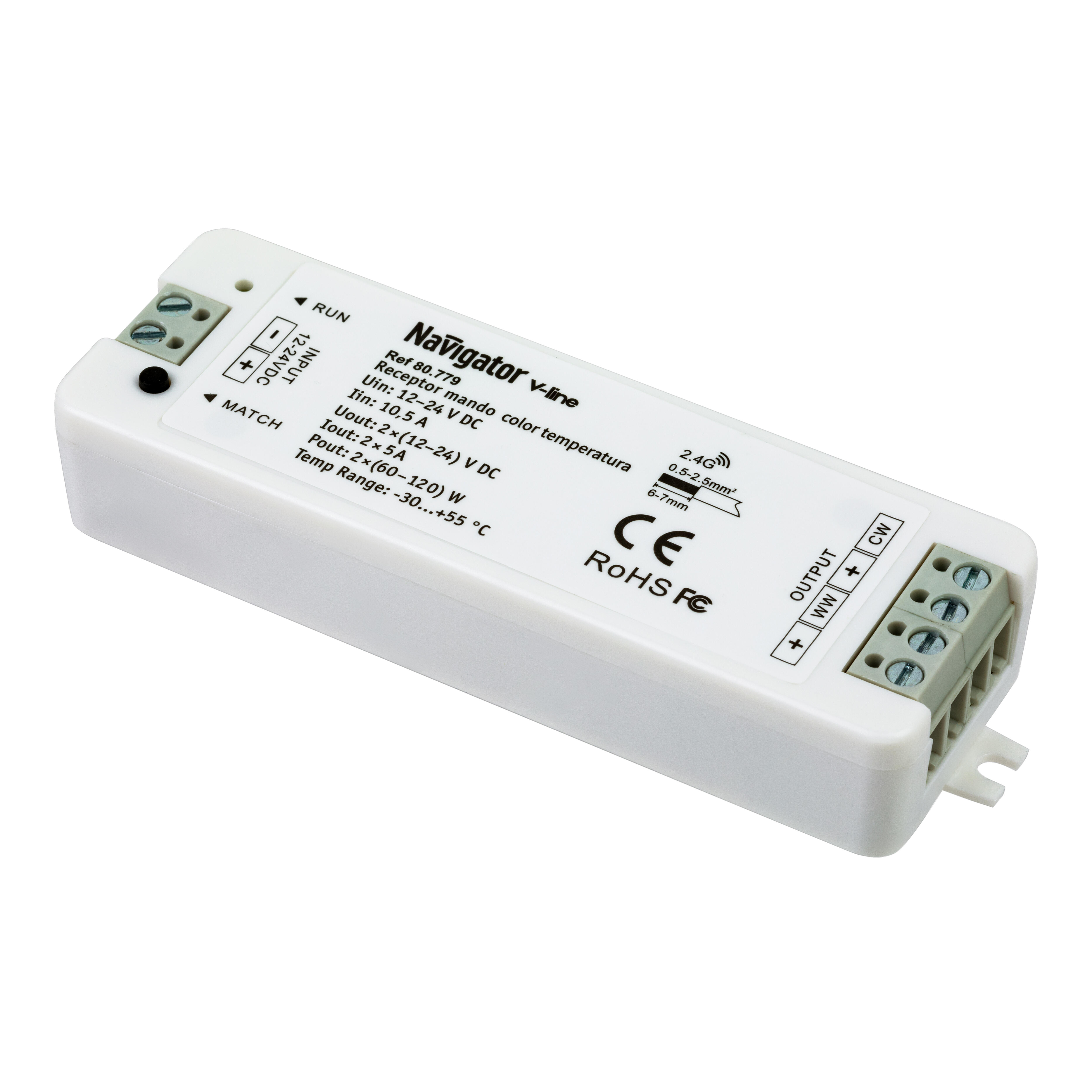 RECEPTOR MANDO TIRA LED CCT  4 ZONAS 240W - 2