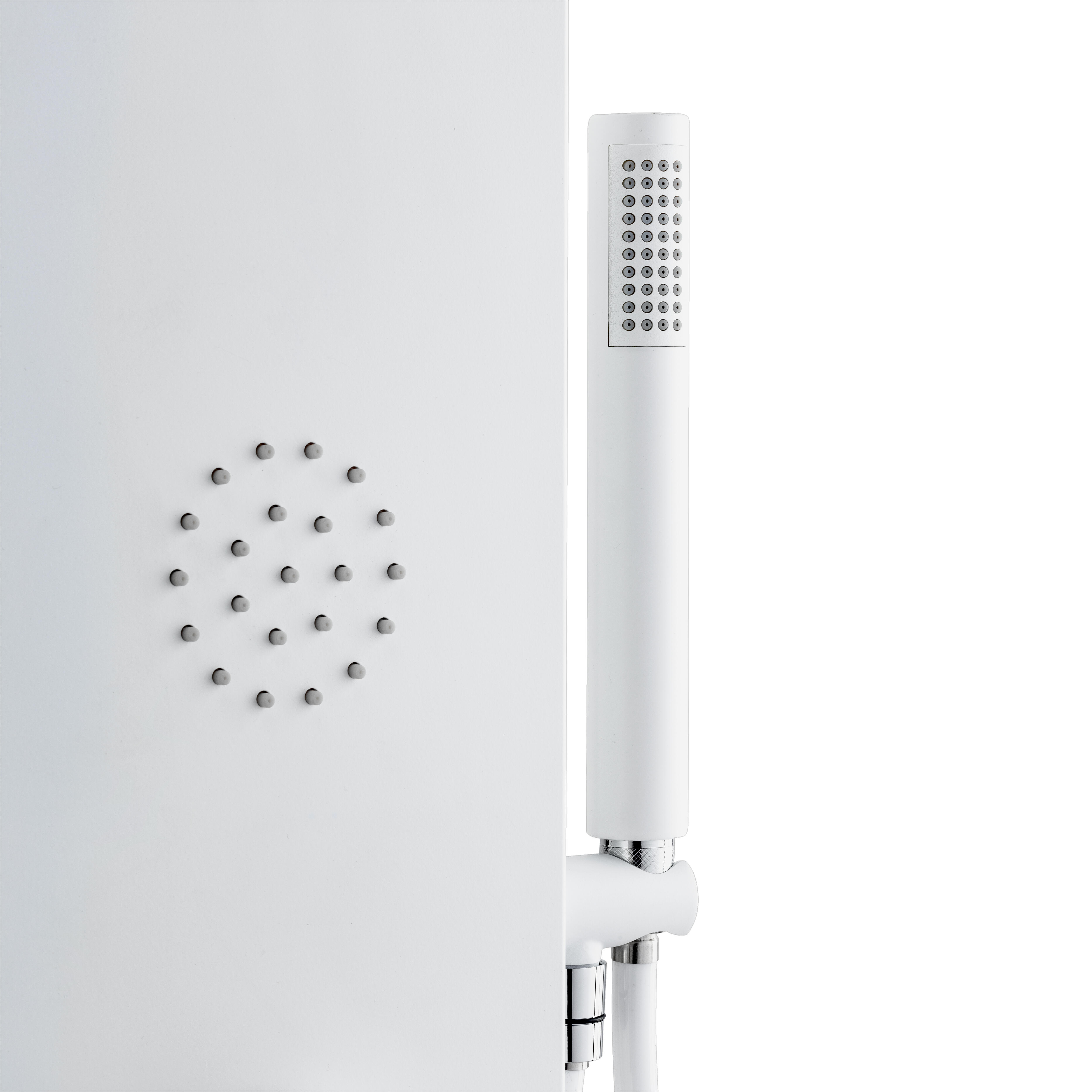 COLUMNA HIDROMASAJE MIDTIME ALUMINIO BLANCA - 4