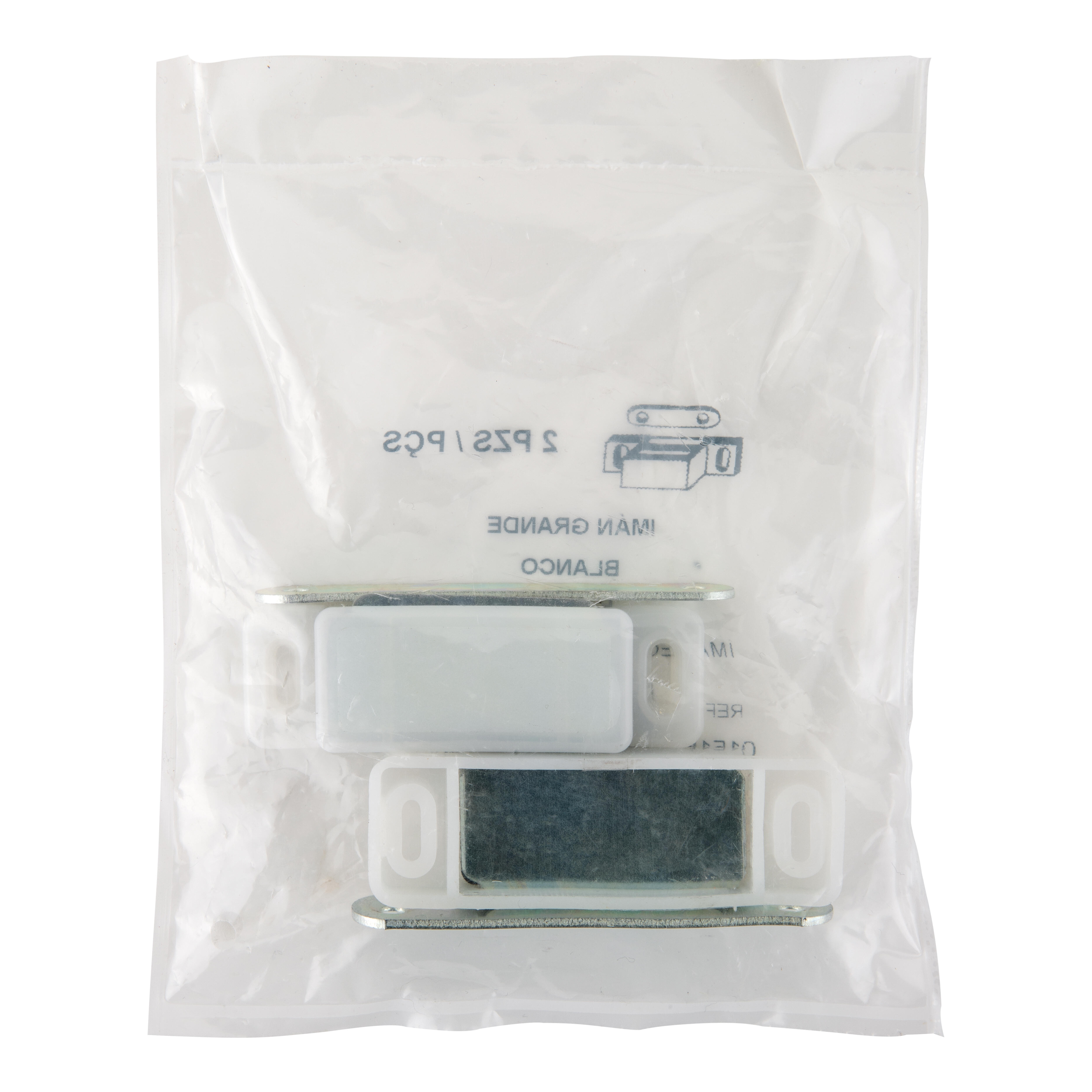 CIERRE MAGNETICO SENCILLO 12 KG. BLANCO. 2 UDS - 2