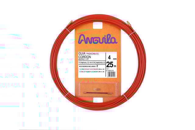 GUIA PASACABLE CORDÓN ACERO ANGUILA 25M