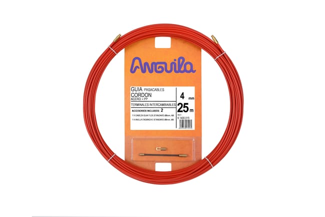 GUIA PASACABLE CORDÓN ACERO ANGUILA 25M - 1
