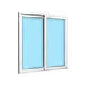 VENTANA ALUMINIO CORREDERA BLANCA 120X120CM - 2