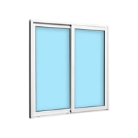 VENTANA ALUMINIO CORREDERA BLANCA 120X120CM - 2