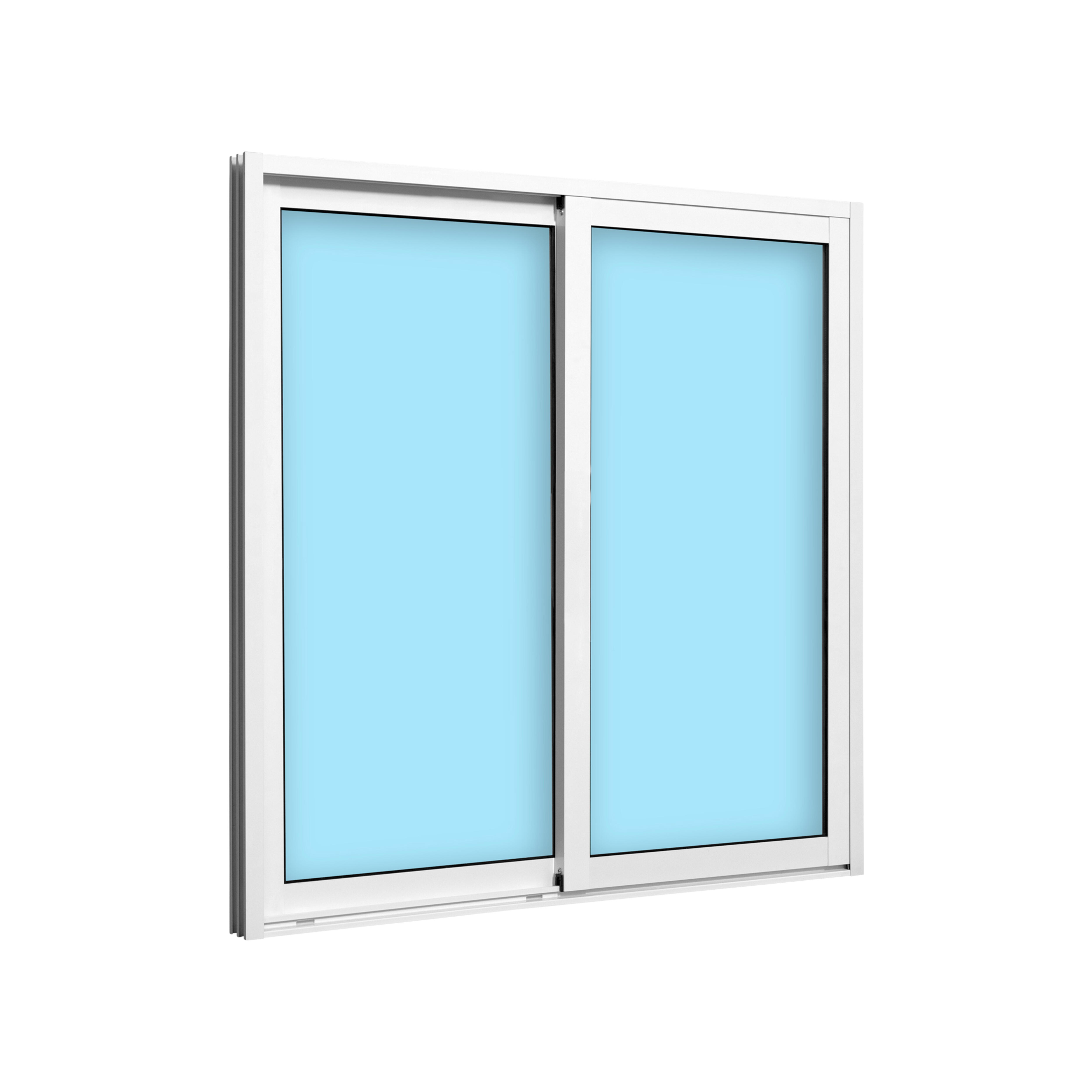 VENTANA ALUMINIO CORREDERA BLANCA 120X120CM - 2