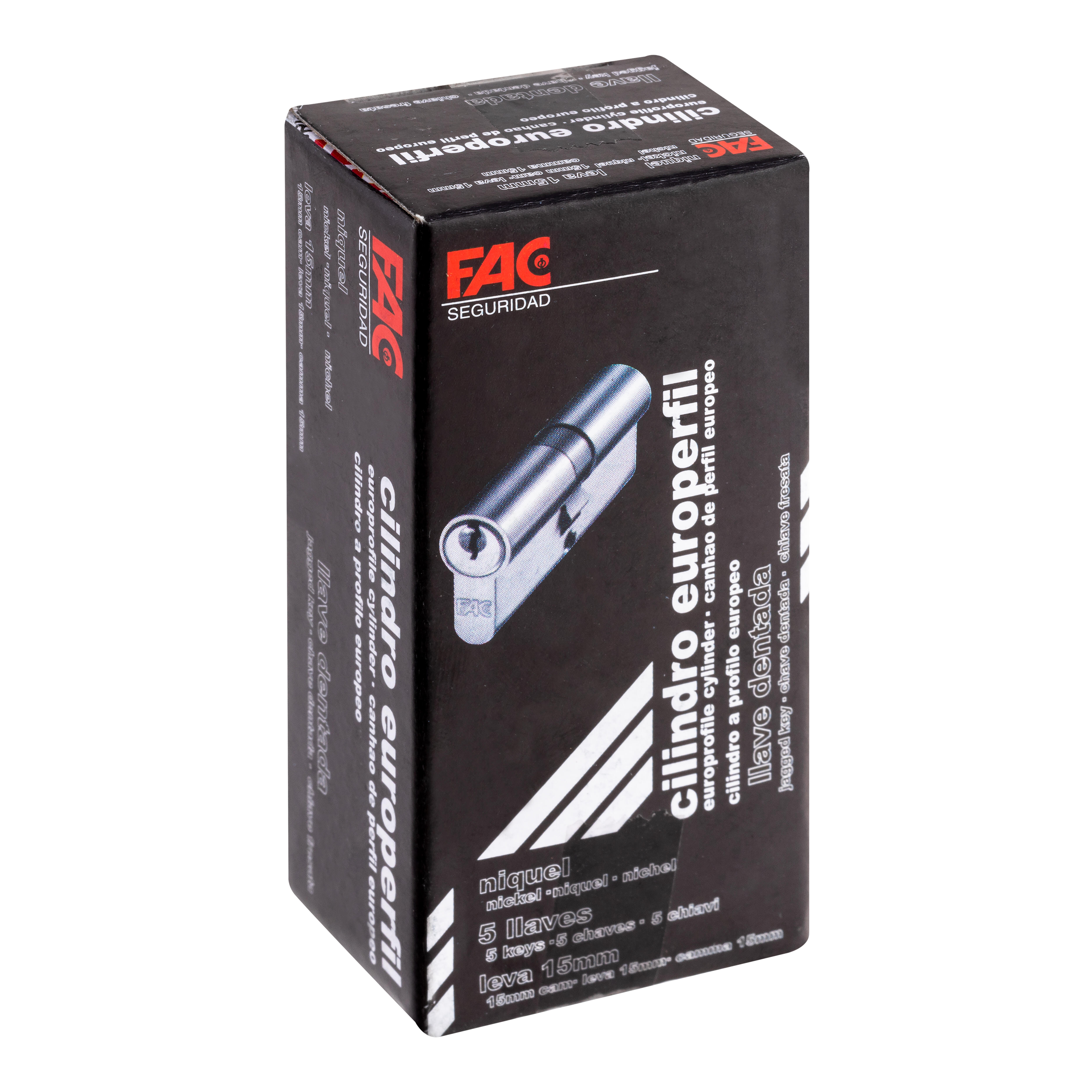 BOMBÍN CERRADURA 30X40MM CON 5 LLAVES FAC - 4