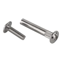TORNILLOS DE ENSAMBLAJE PARA MUEBLES NIQUELADOS 5X8MM. 12UDS - 2
