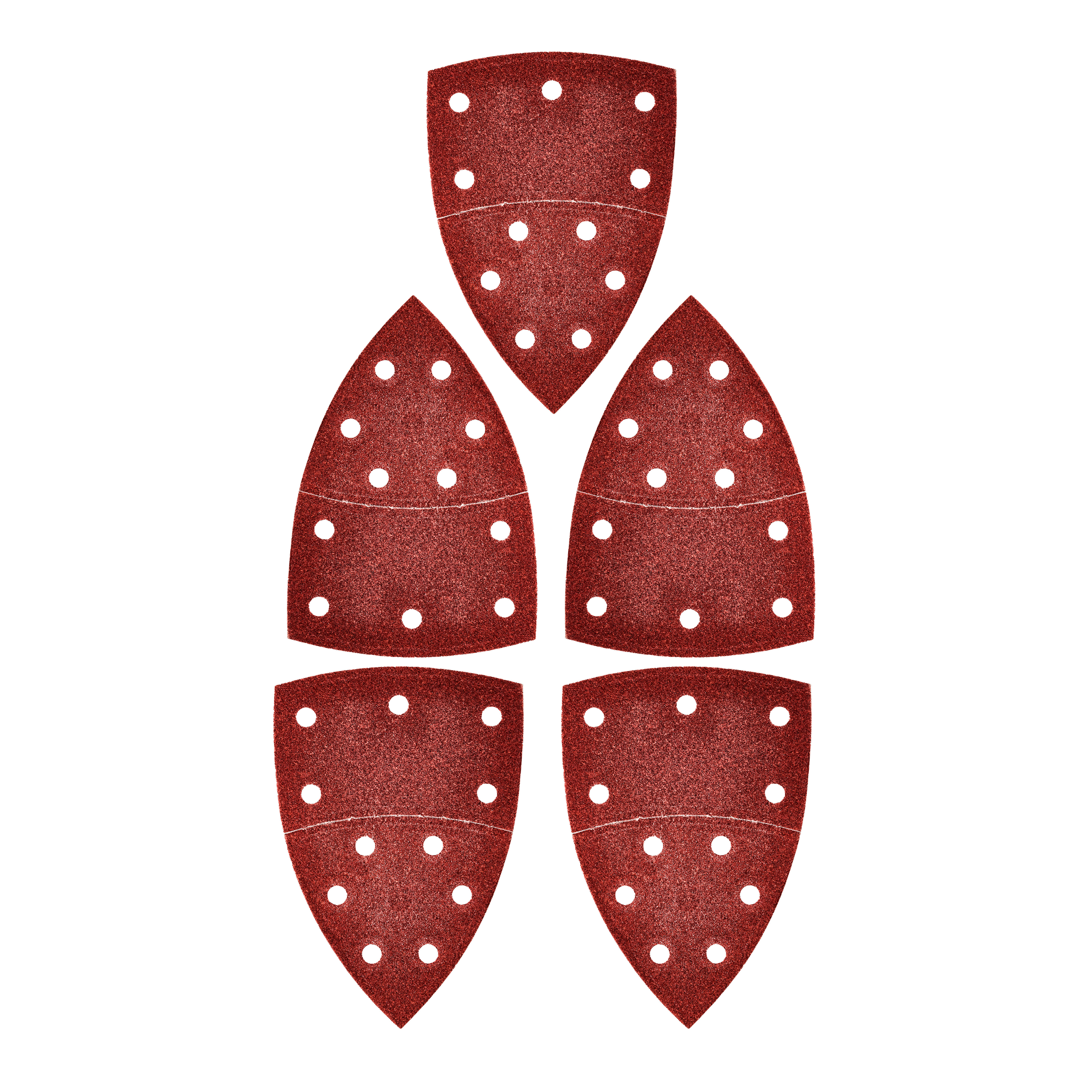 LIXA TRIANGULAR GRÃO 180 VELCRO 102X152mm 5un - 2