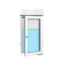 VENTANA PVC OSCILOBATIENTE CON PERSIANA BLANCA 70X138CM - 2