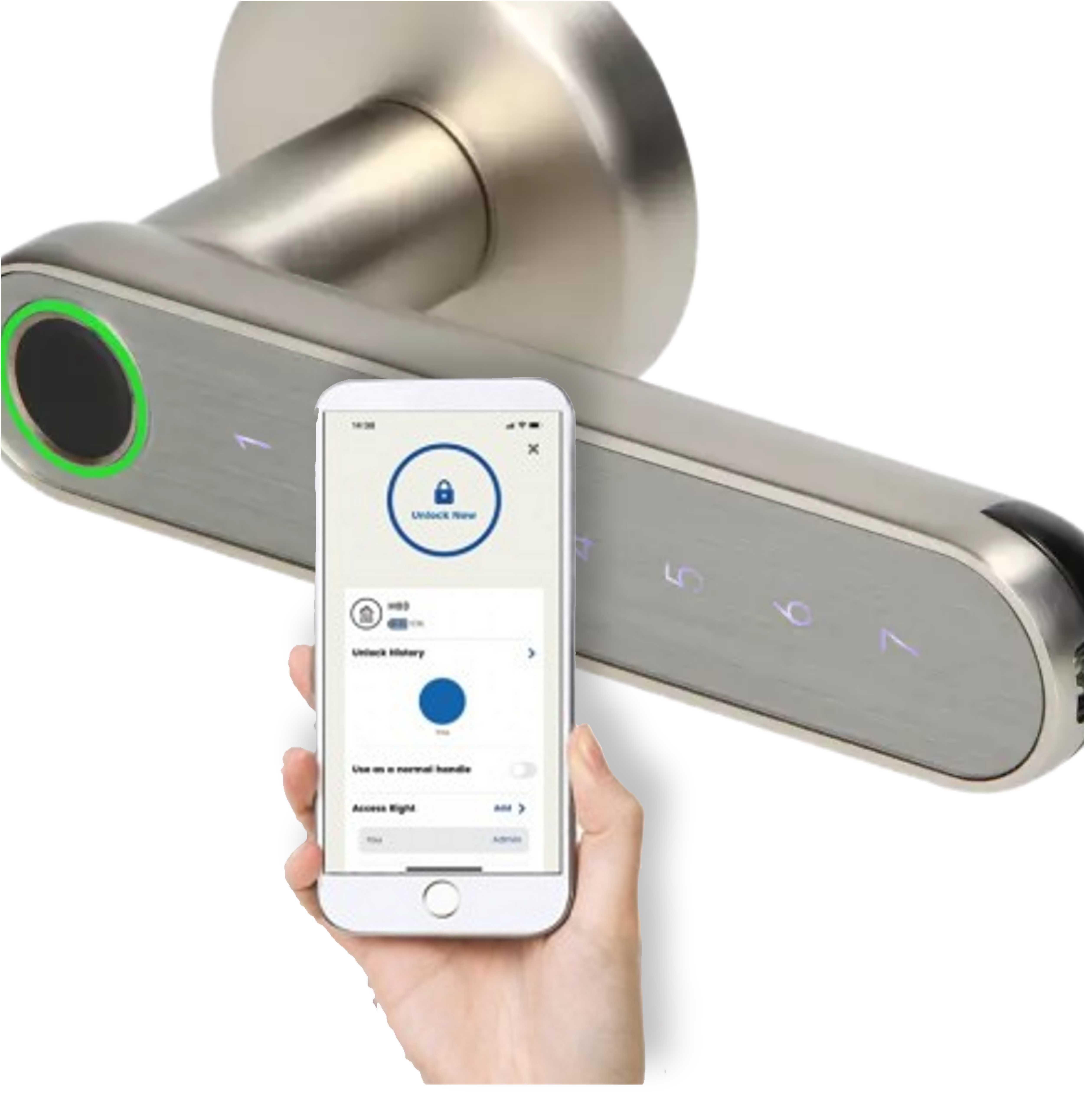 MANILLA INTELIGENTE PIN HUELLA BLUETOOTH NIQUEL - 2