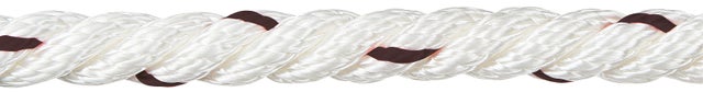 CUERDA POLIPROPILENO CABLEADA 10MM. 1M BLANCO CON PINTAS NEGRAS ROMBULL