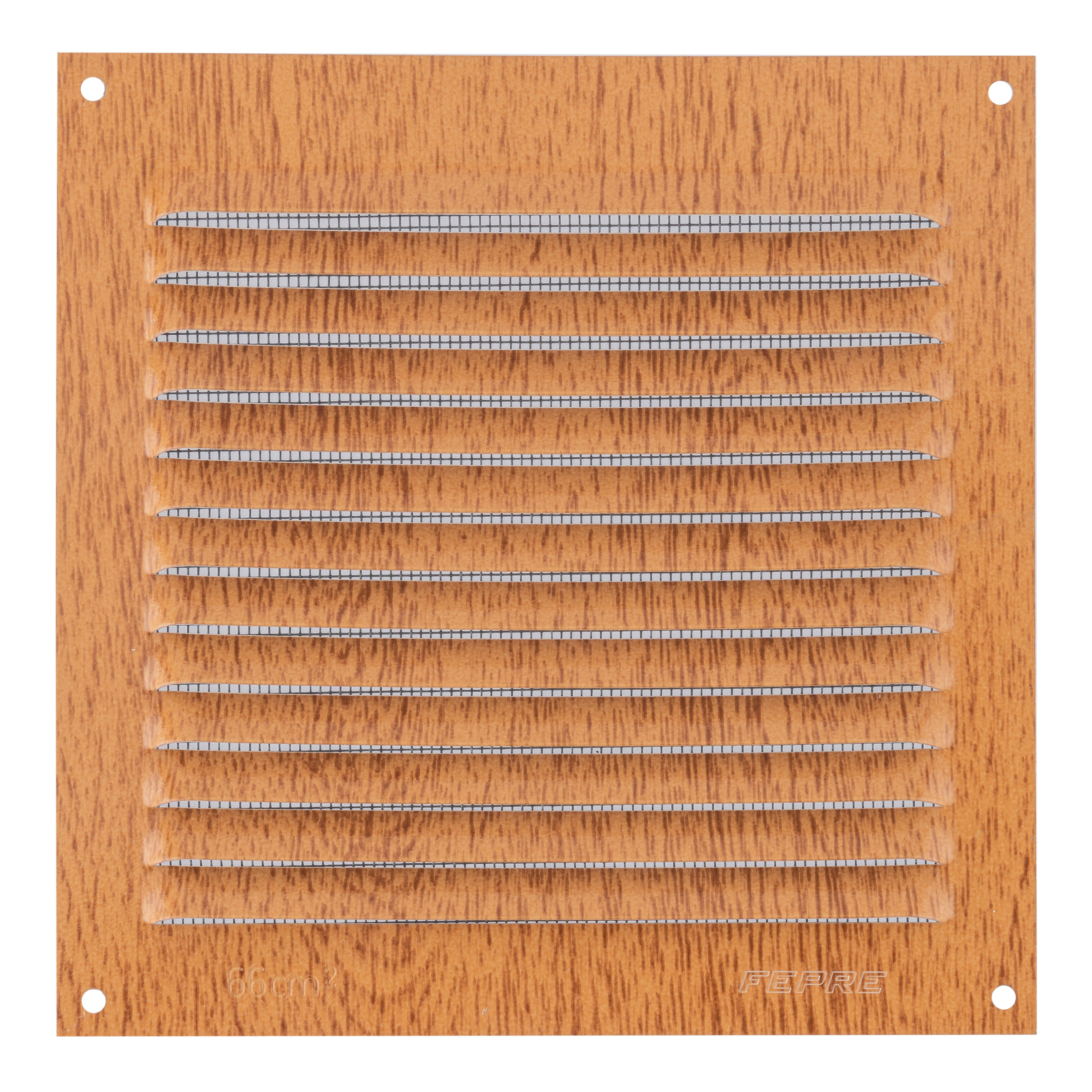 REJILLA DE VENTILACION CON MOSQUITERA SOBREPONER ALUMINIO HAYA 15 X 15 CM. ESPESOR 0.8  MM - 2