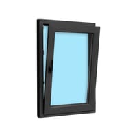 VENTANA PVC  OSCILOBATIENTE GRIS GRAFITO 70X100CM - 4