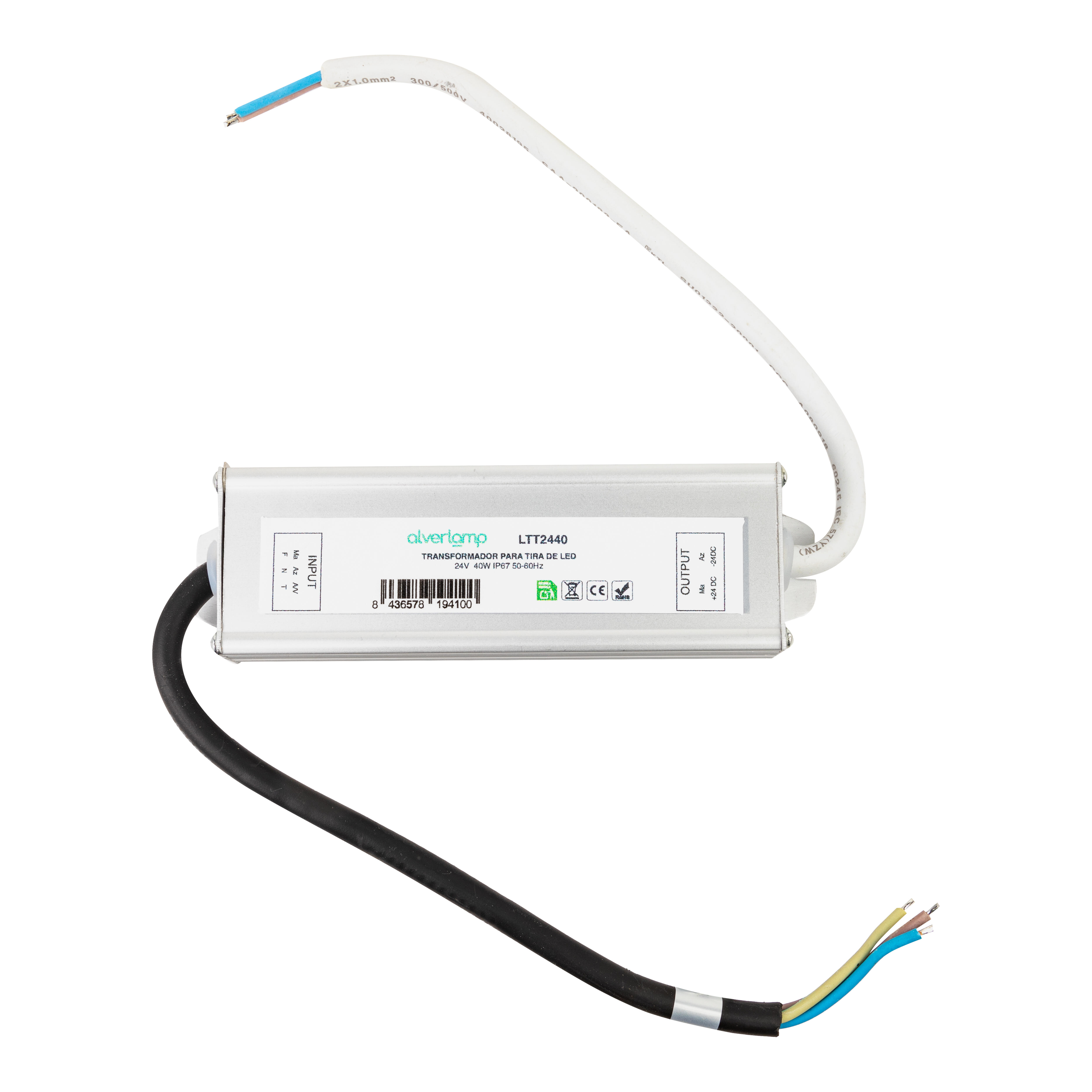 TRANSFORMADOR TIRA LED 40W 24V IP67 - 2