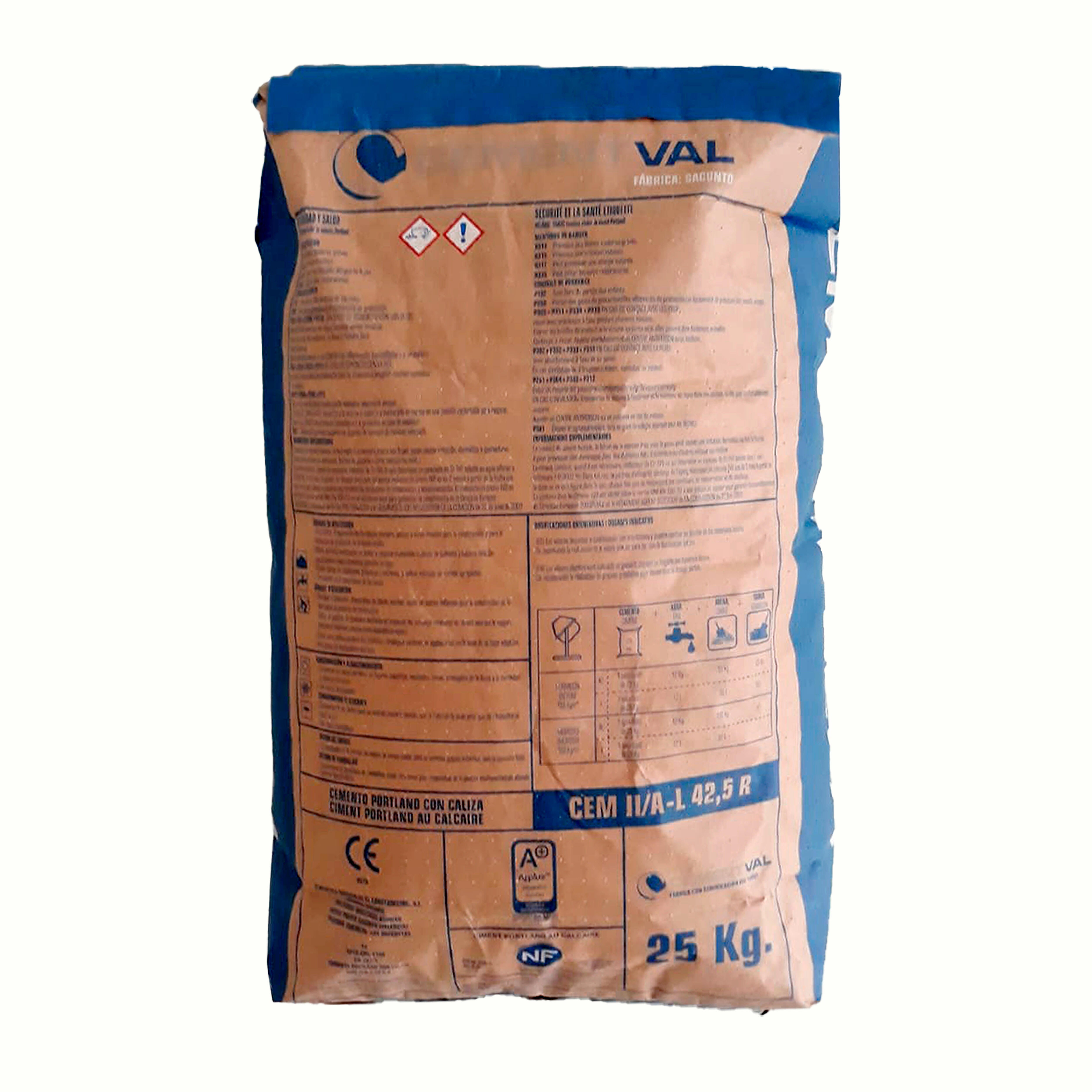 CEMENTO GRIS CEMENTVAL 42,5R 25 KG - 2