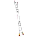 ESCALERA METÁLICA MULTIPOSICIÓN DE ALUMINIO 10+10 PELDAÑOS - 3
