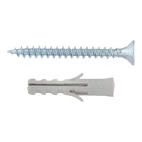 TACO UNIVERSAL DE NYLON DIÁMETRO 5MM LONGITUD 40MM  CON TIRAFONDO NOUTAC 25UDS - 2