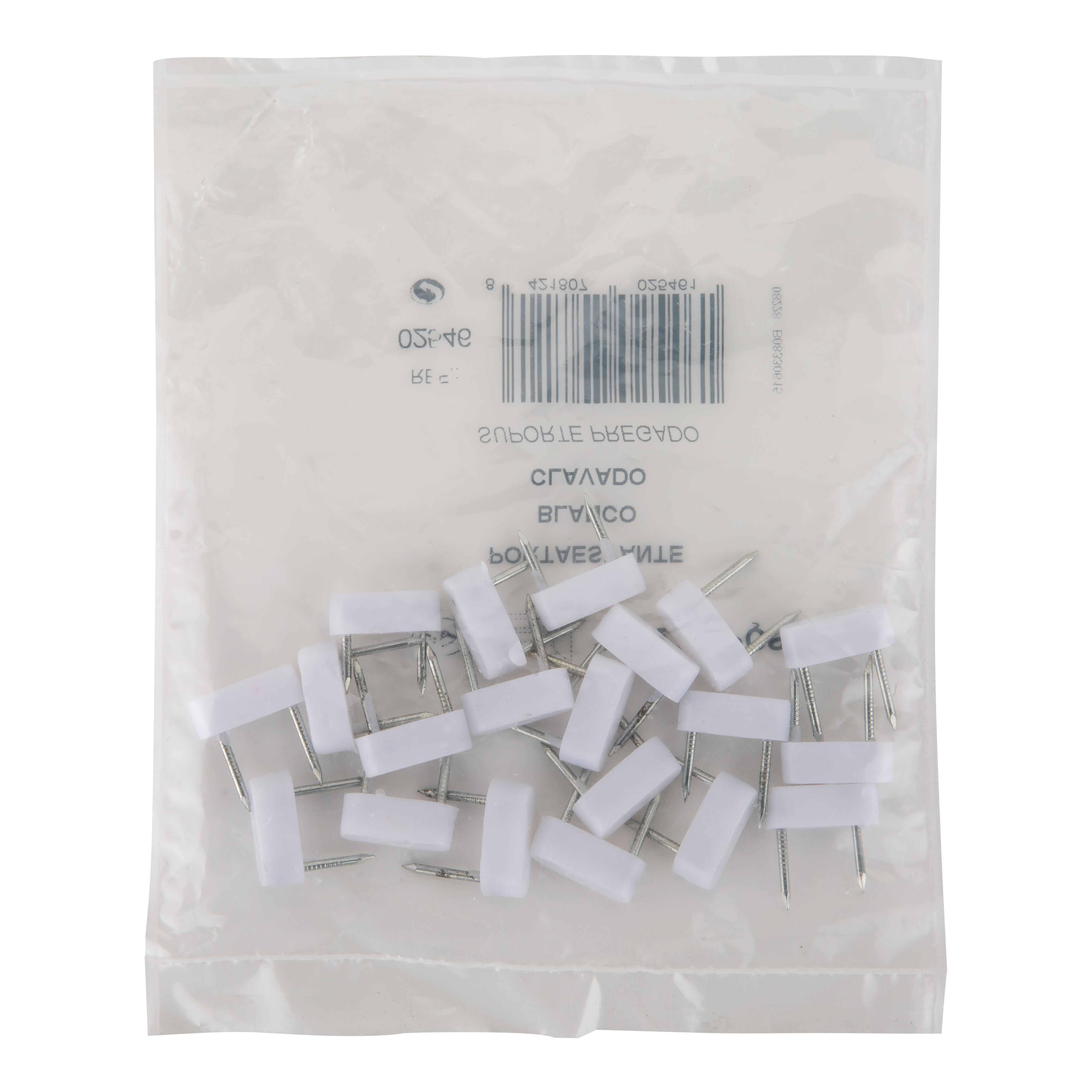 PORTAESTANTES DE CLAVAR BLANCO. 20 UDS - 3