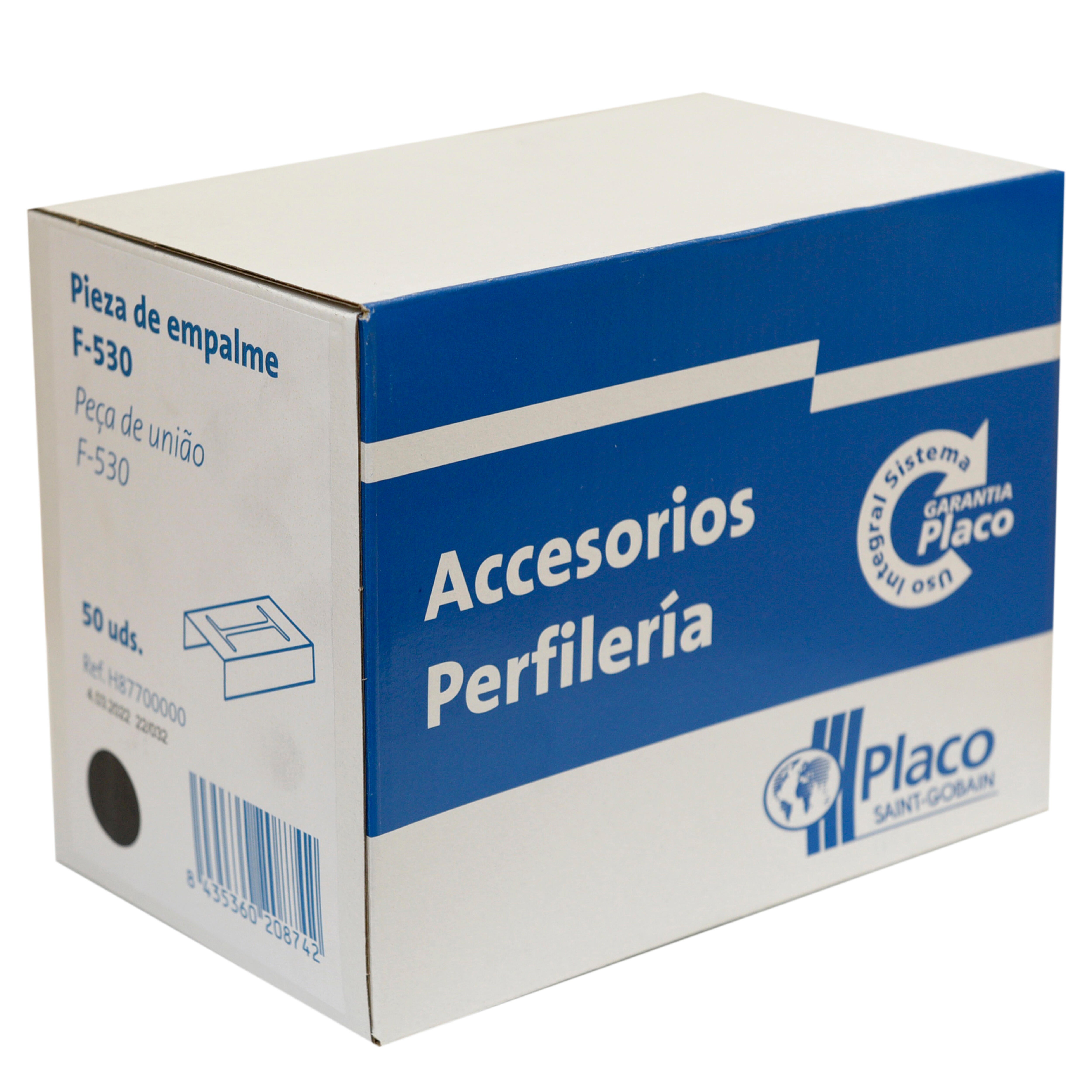 EMPALME PERFIL PLACO F530 50 UDS - 3