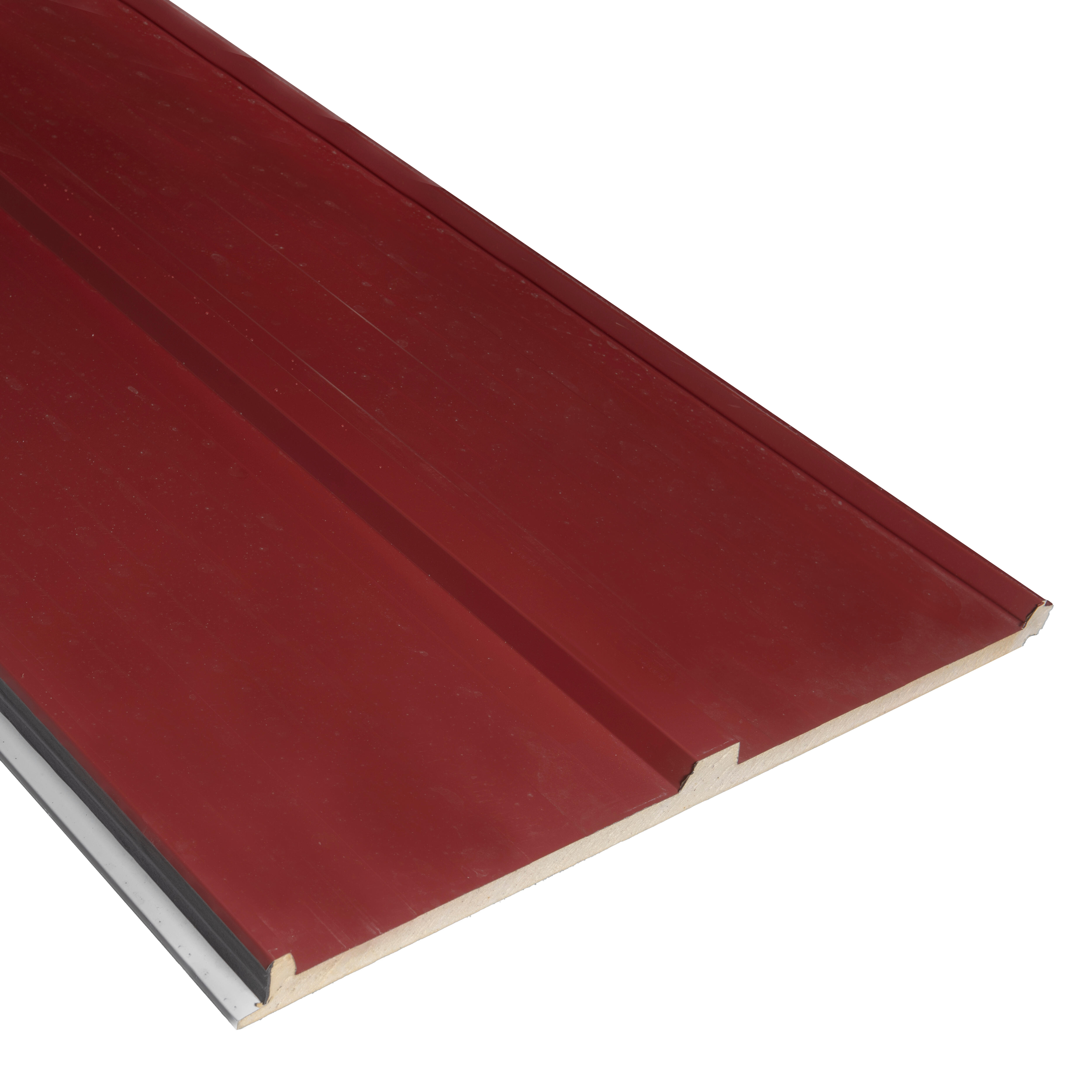 PANEL SANDWICH 3 GRECAS CON TAPAJUNTAS 3X1M ROJO/BLANCO - 5