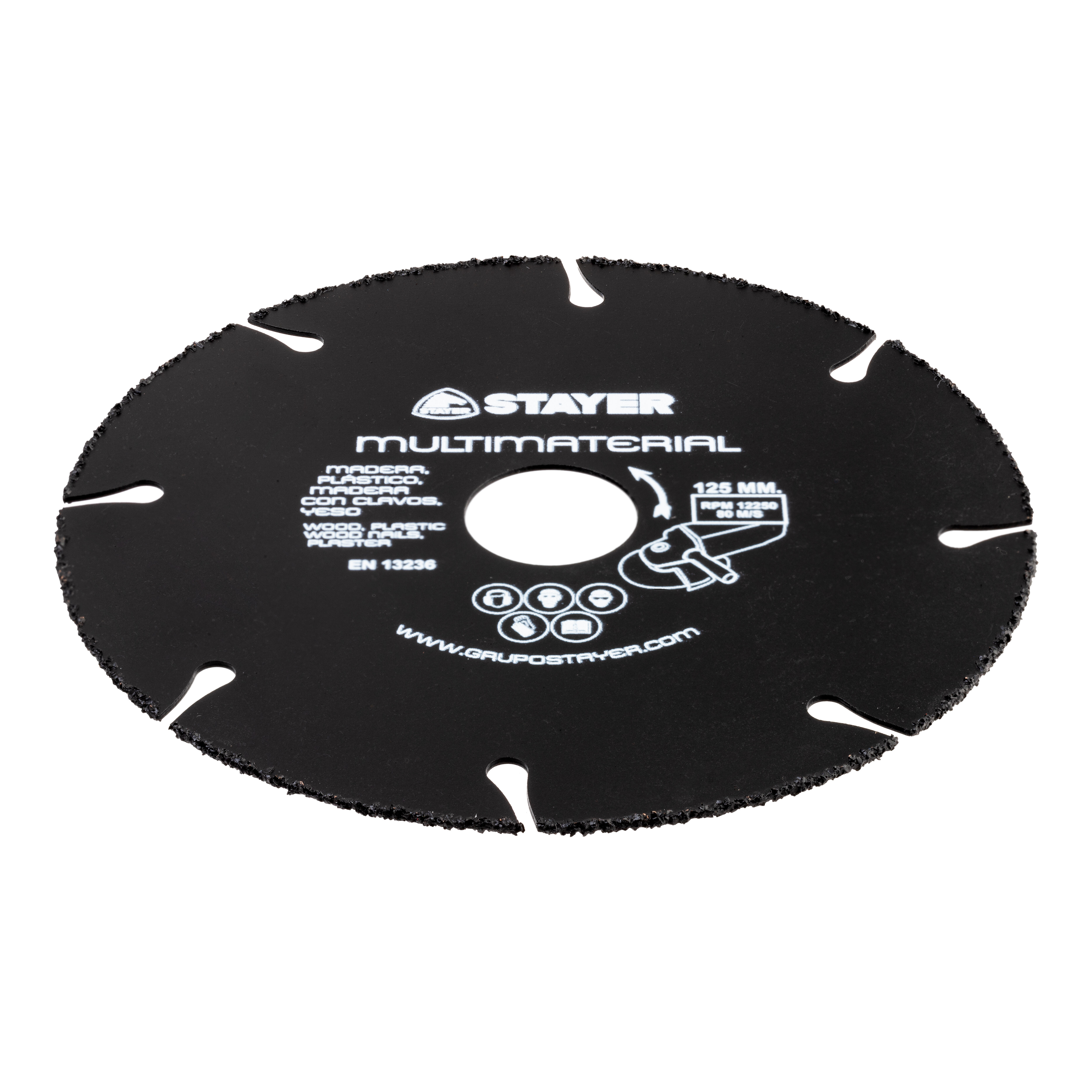 DISCO AMOLADORA CORTE MULTIMATERIAL 125MM STAYER - 2