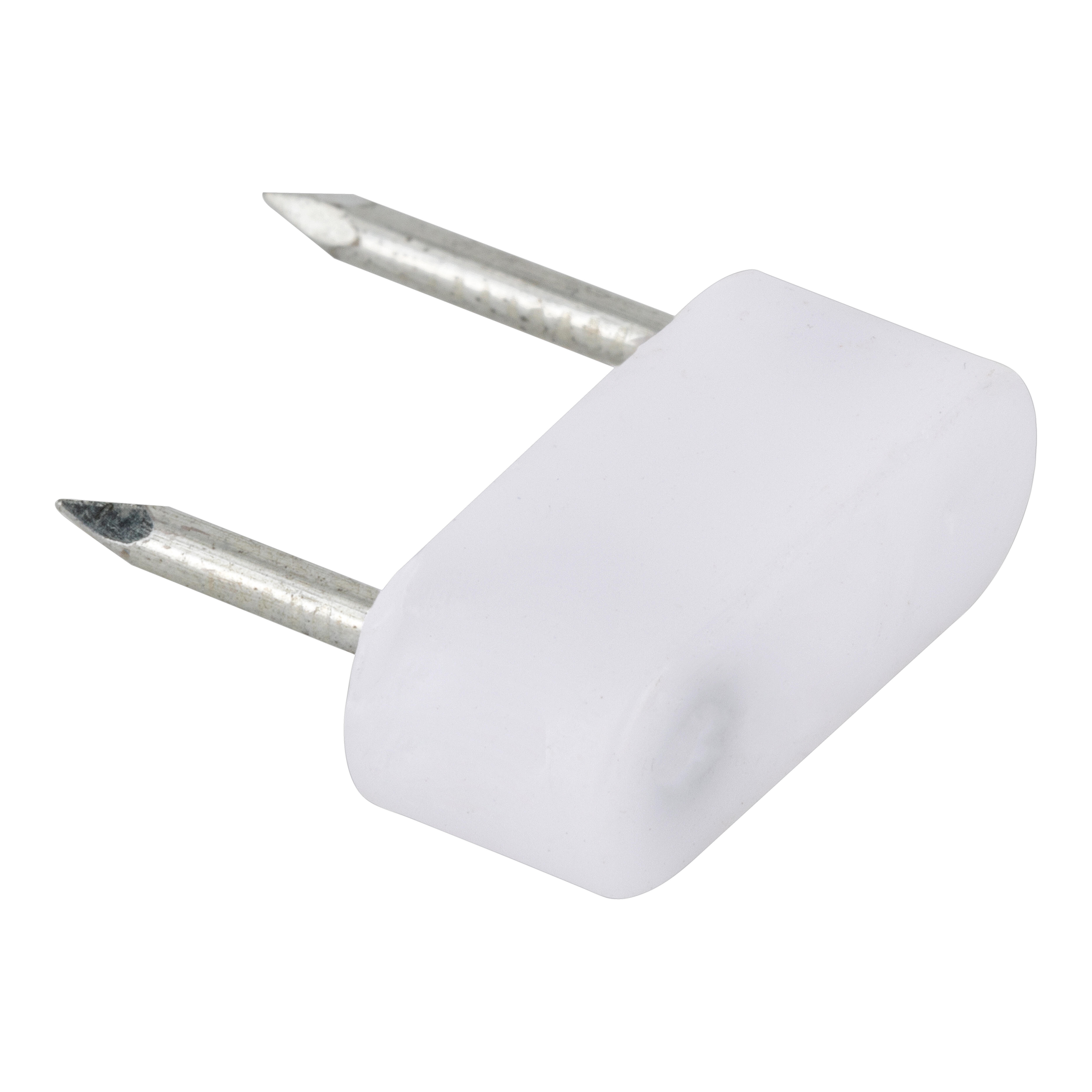 PORTAESTANTES DE CLAVAR BLANCO. 20 UDS - 2