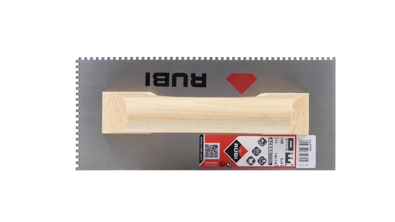 PEINE 280MM 3X3MM MANGO DE MADERA RUBI - 3