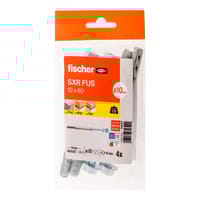 TACO LARGO DE PLÁSTICO DIÁMETRO 10MM LONGITUD 60MM FISCHER SXR 4UDS - 2