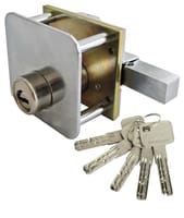 CERROJO PUERTA DE SEGURIDAD ANTIBUMPING PARA INTERIOR Y EXTERIOR CINCADO 5 LLAVES LINCE - 2