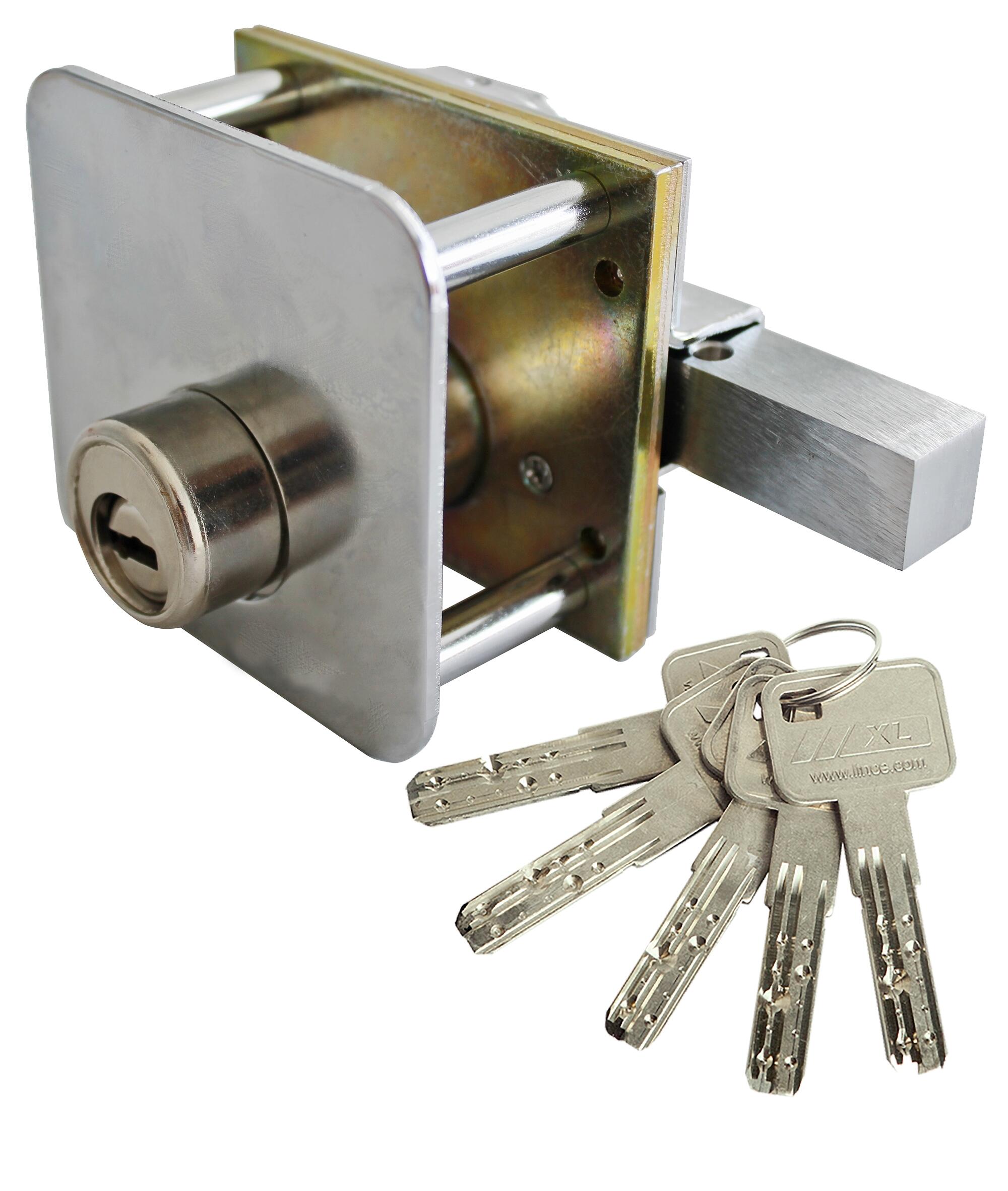 CERROJO PUERTA DE SEGURIDAD ANTIBUMPING PARA INTERIOR Y EXTERIOR CINCADO 5 LLAVES LINCE - 2