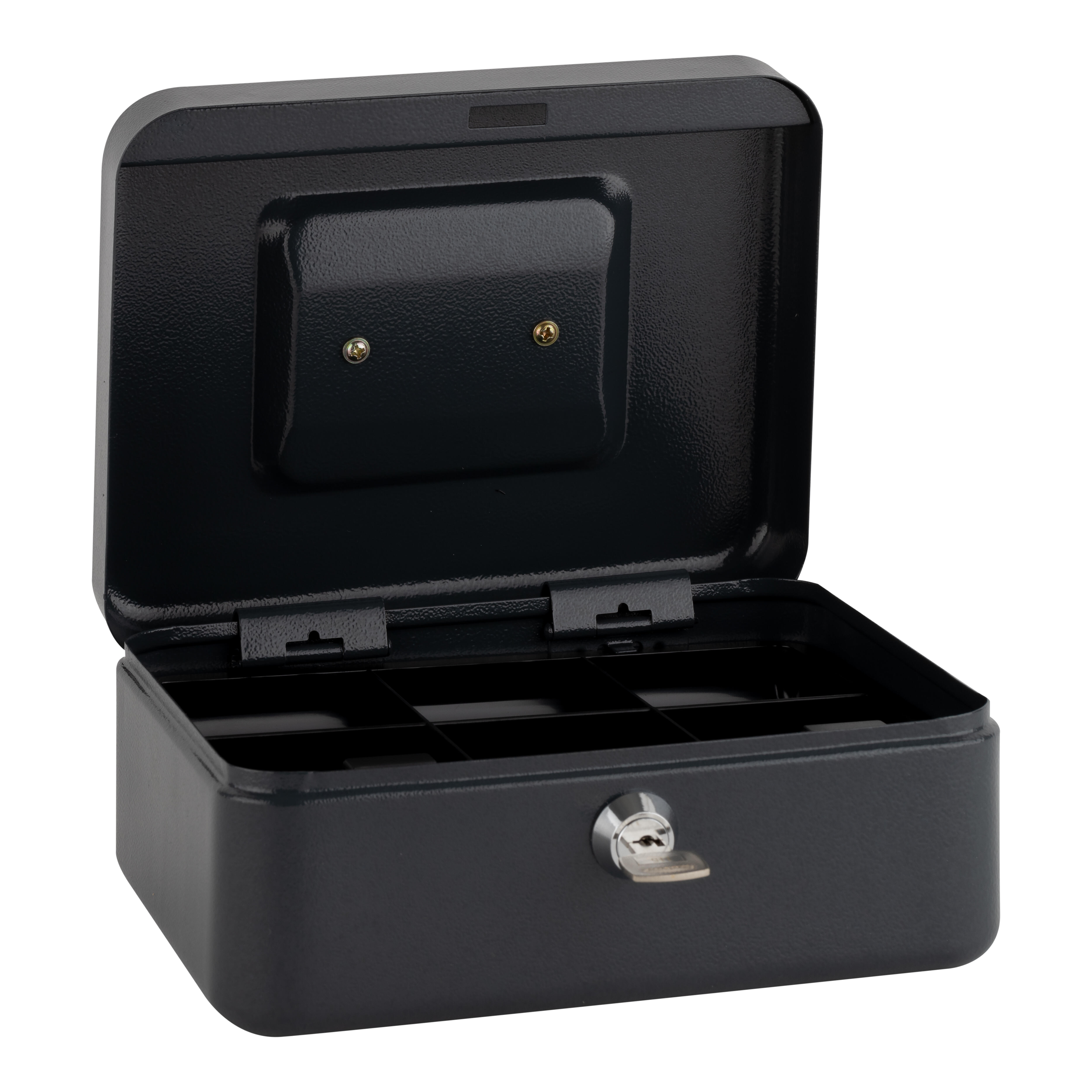 CAJA FUERTE DE CAUDALES CON LLAVE DE SOBREMESA NEGRA - 2