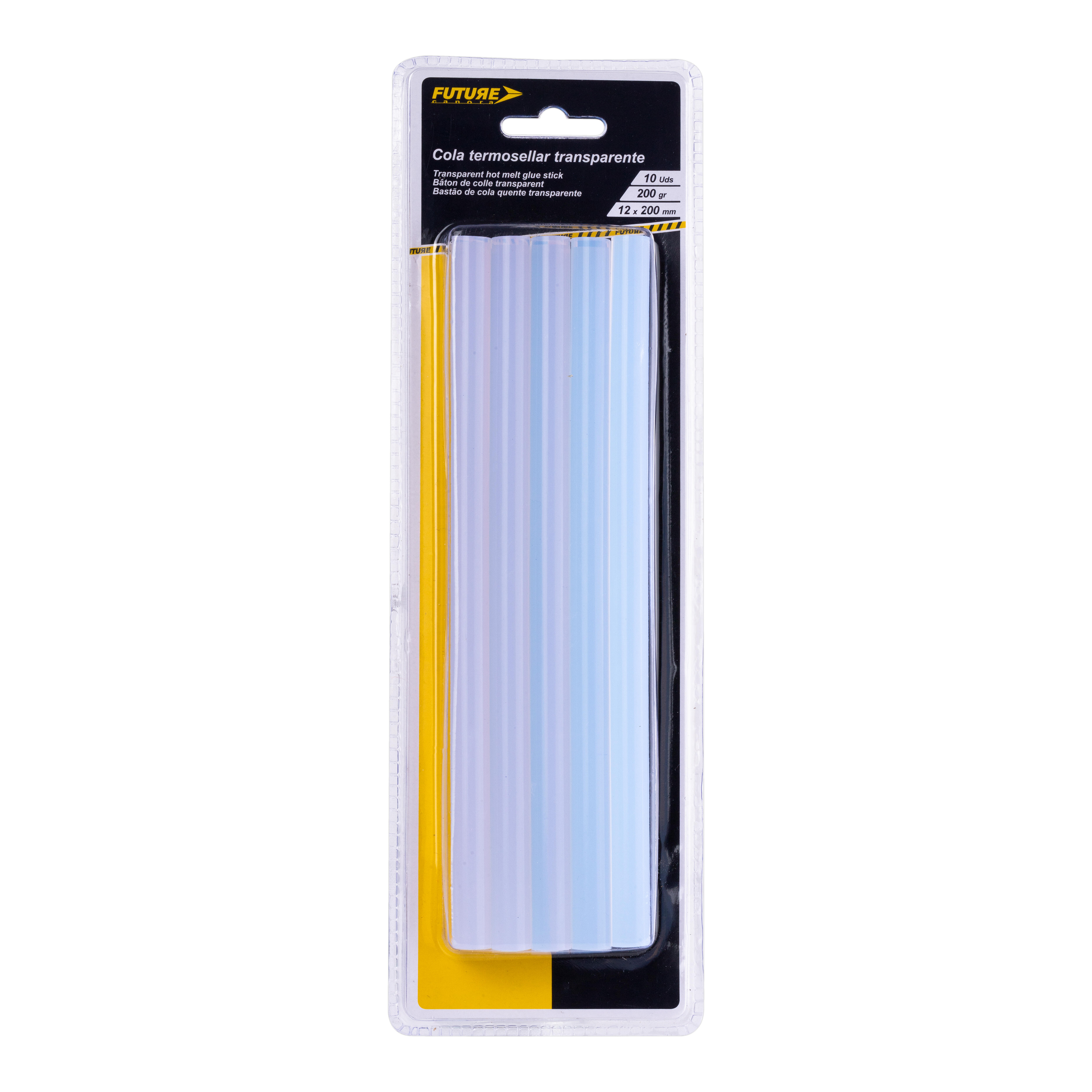 10 BARRAS COLA TERMOSELLAR 12X200MM 200GR BLANCA - 2