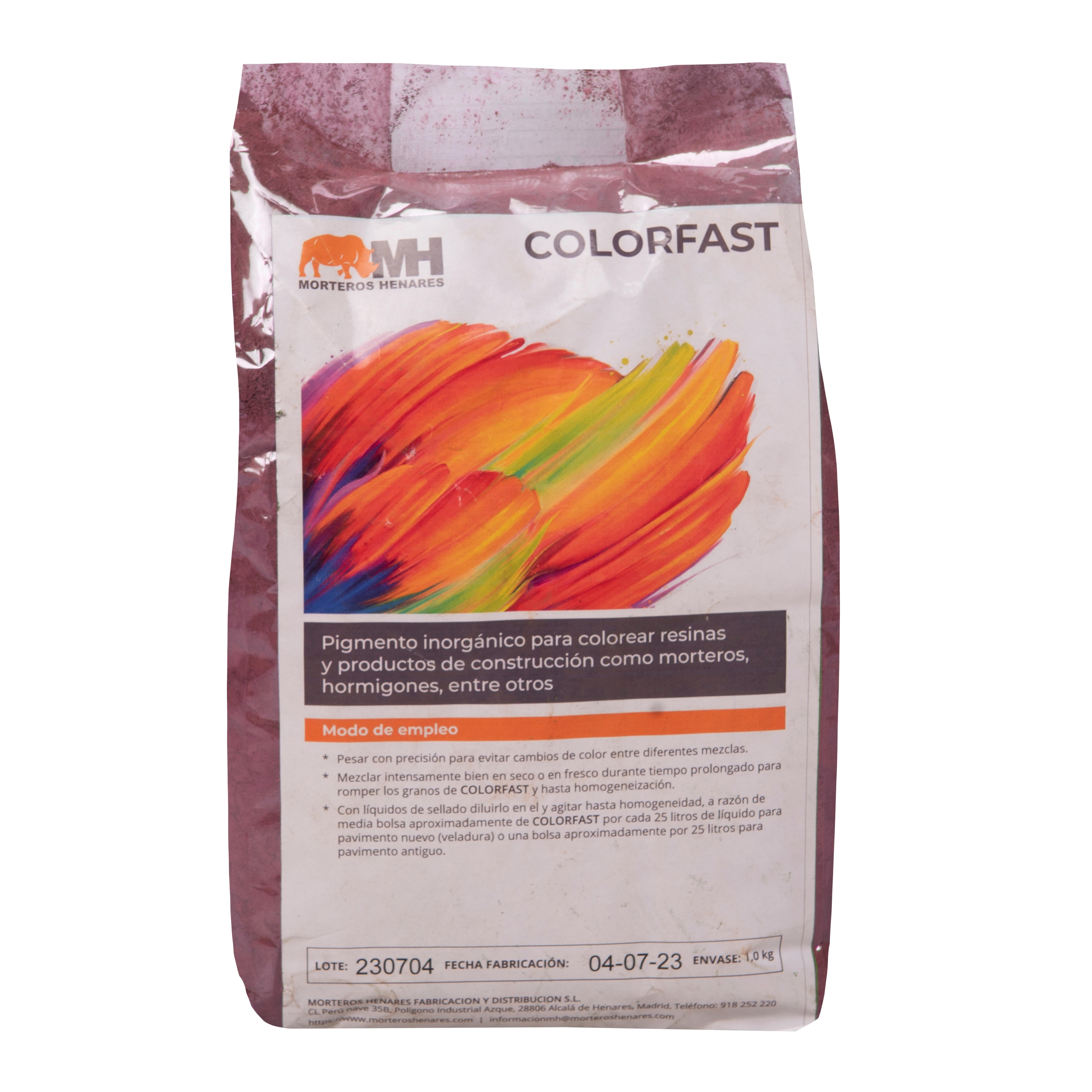 COLORANTE COLOR FAST MORTEROS HENARES ROJO 1KG - 2
