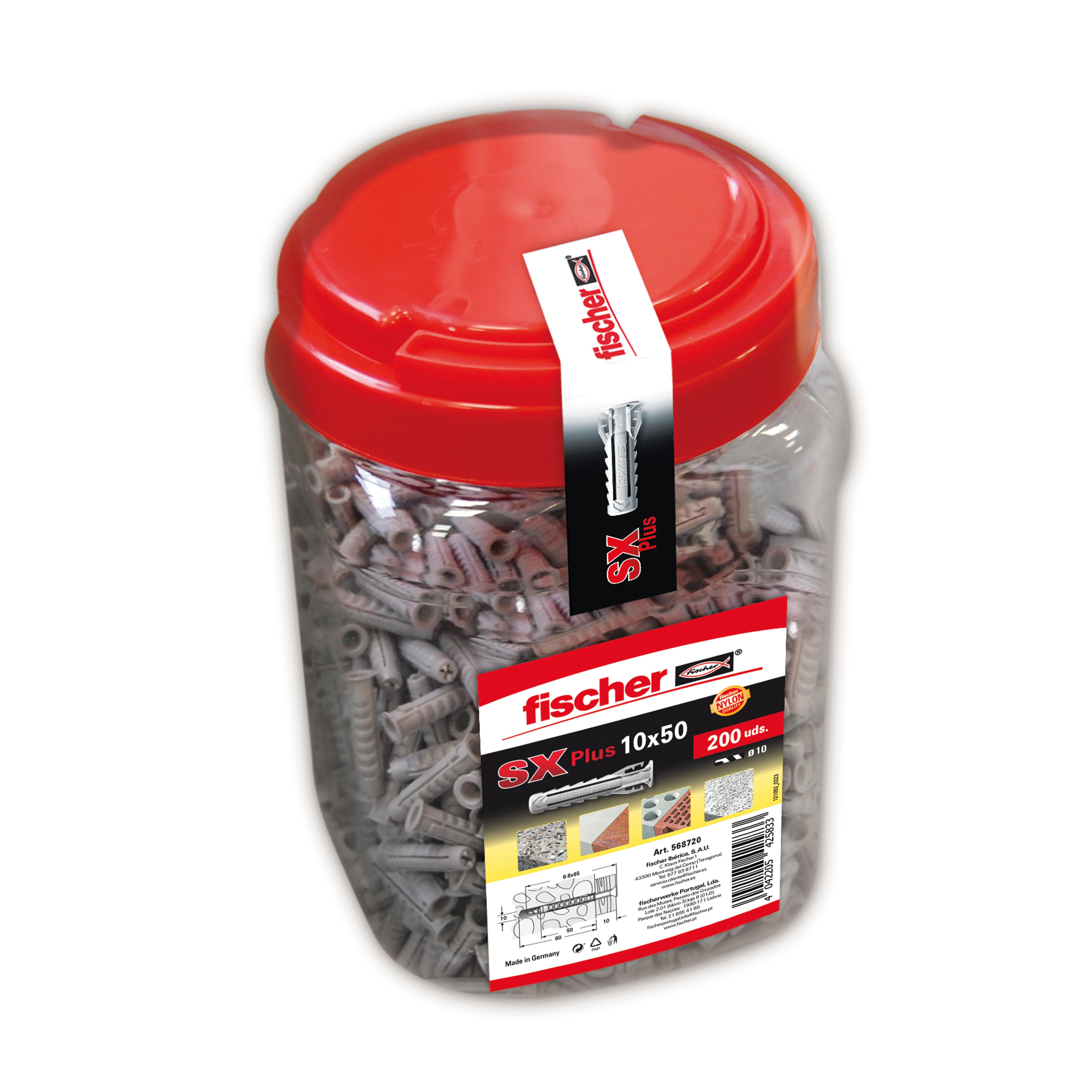 TACO NYLON DE EXPANSION  SX PLUS 10 X 50 MM. 200 UDS FISCHER - 2