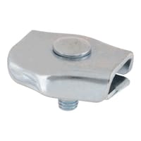 SUJETACABLE PLANOS SIMPLE GALVANIZADO 6 MM. 4 UDS - 2