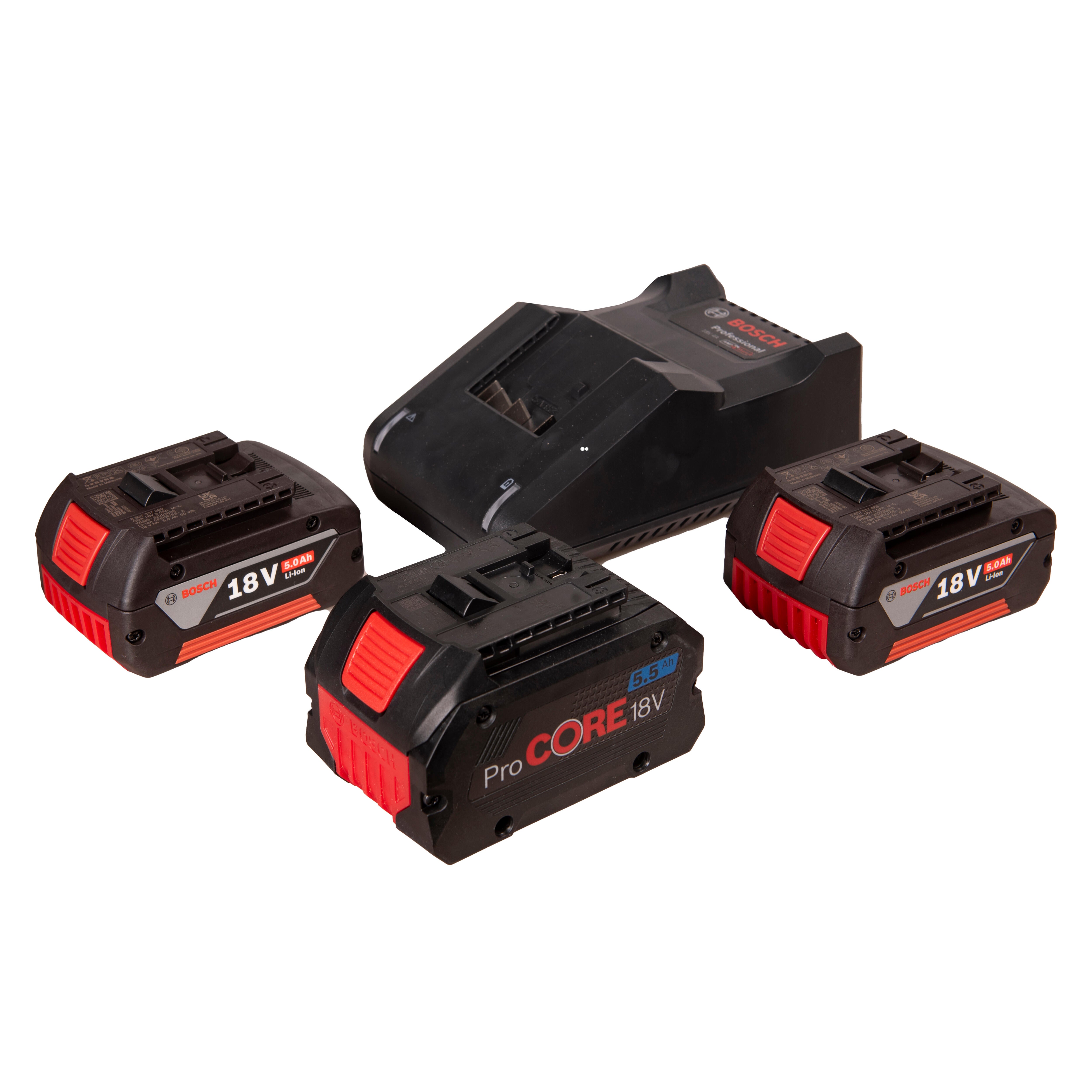 PACK TALADRO PERCUTOR GSB 18V-45 + MARTILLO SDS PLUS GBH 18V-22 + AMOLADORA GWS 18V-10 BOSCH - 2