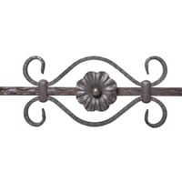 BARRA DE HIERRO FORJADO DIBUJO CENTRAL 14X14MM 0,9M - 4