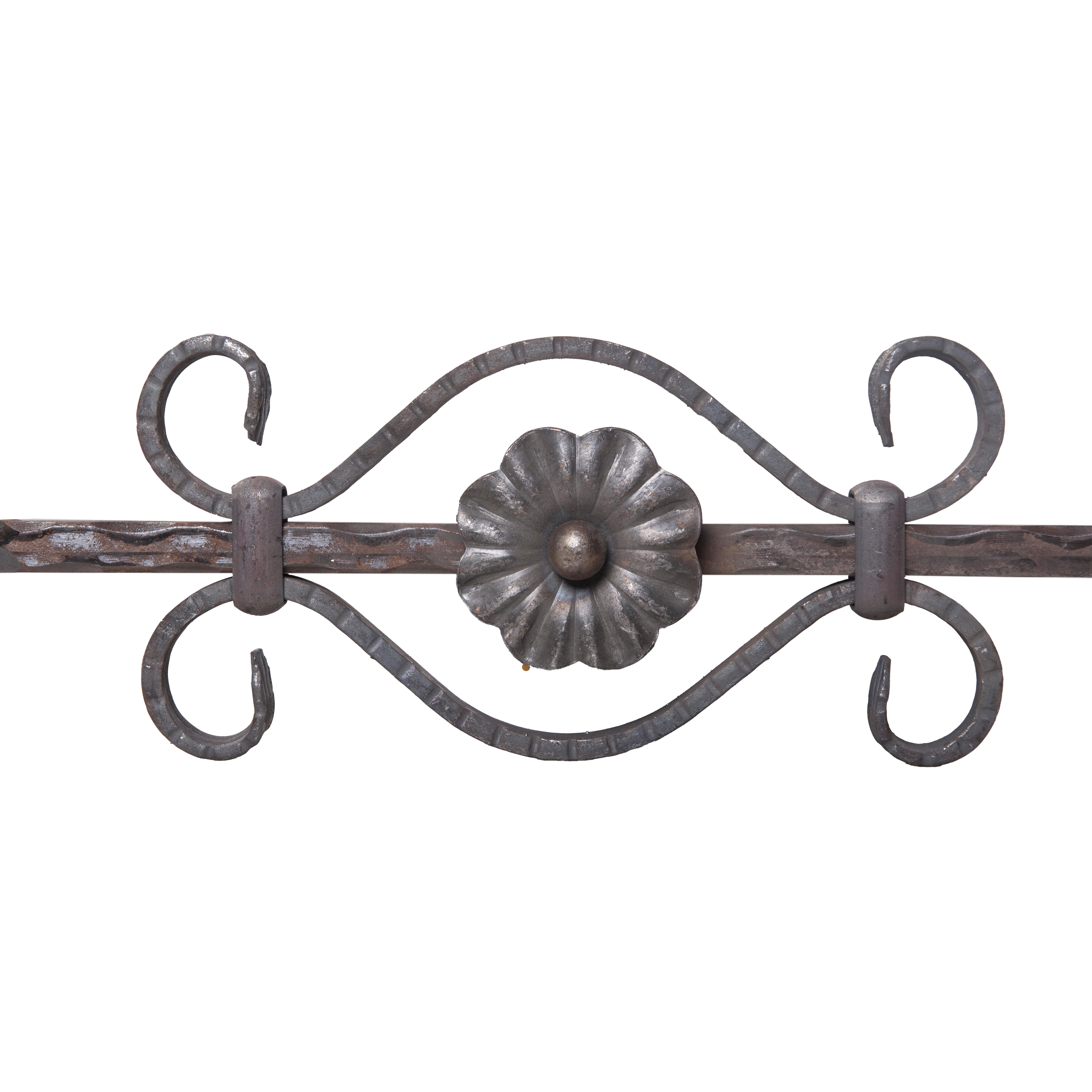 BARRA DE HIERRO FORJADO DIBUJO CENTRAL 14X14MM 0,9M - 3