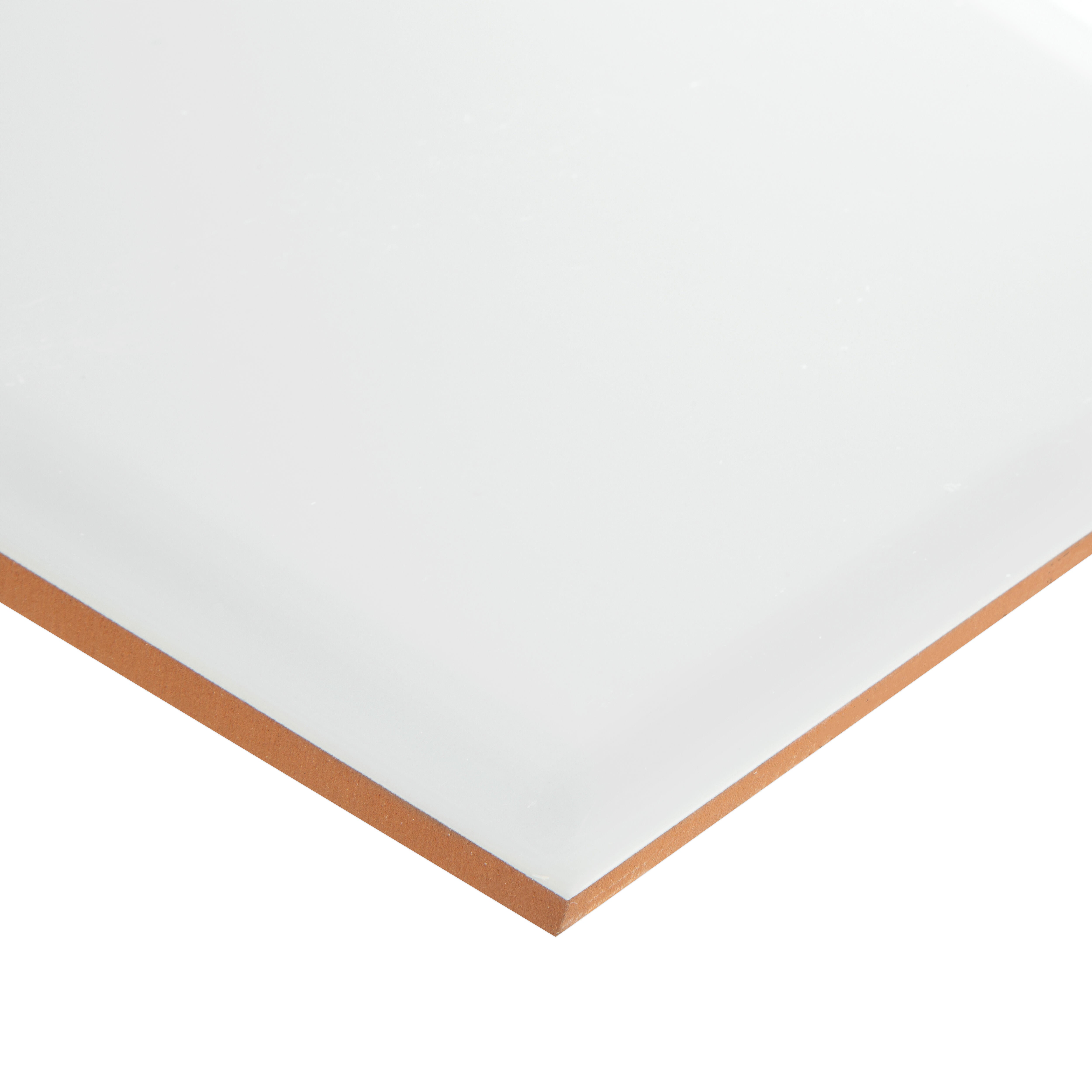 AZULEJO PASTA ROJA 25X50CM BLANCO BRILLO - 3