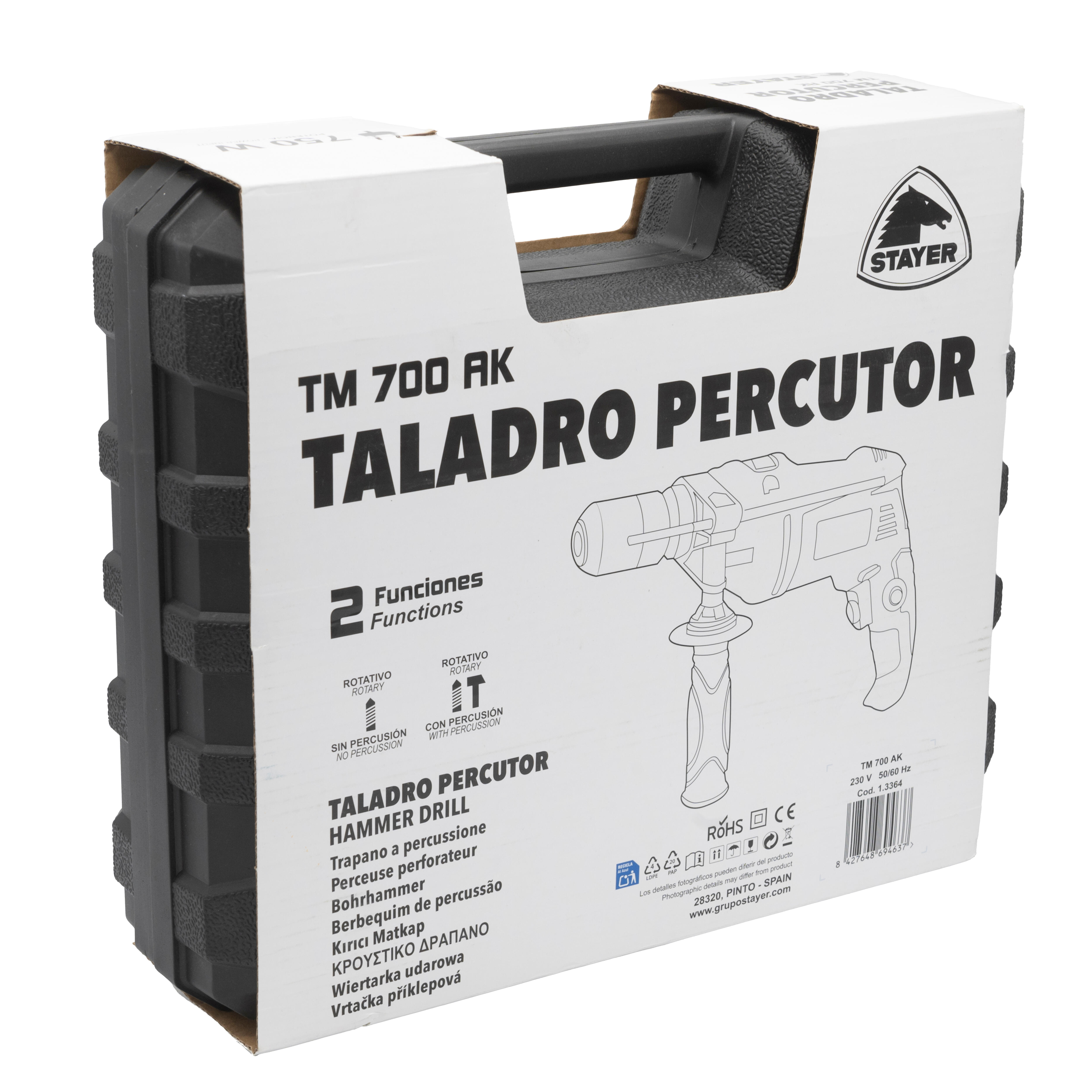 TALADRO PERCUTOR STAYER TM 750 AK 700W  - 2