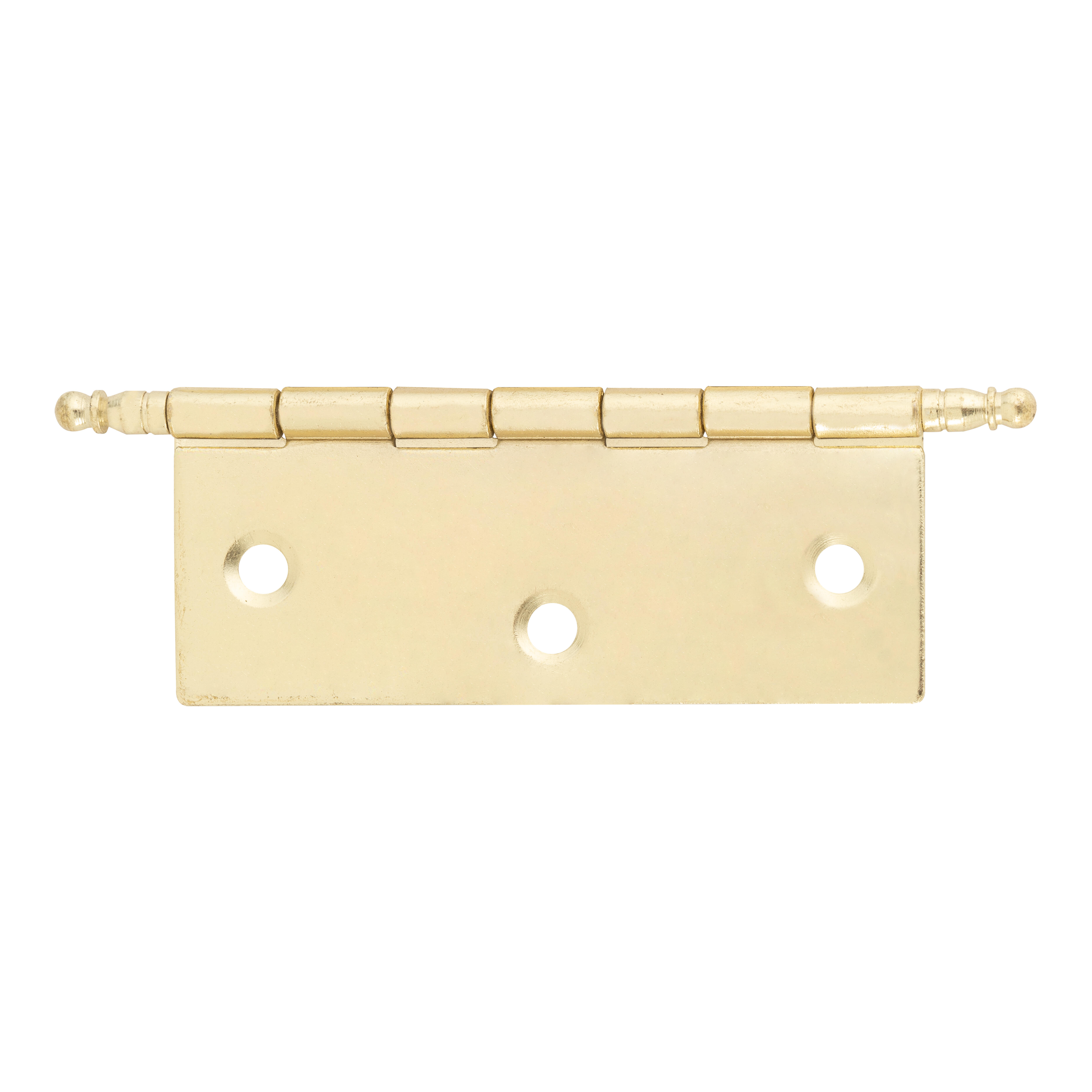 BISAGRA HIERRO 80 X 60  MM. CON REMATE LATONADA. 2 UDS - 2