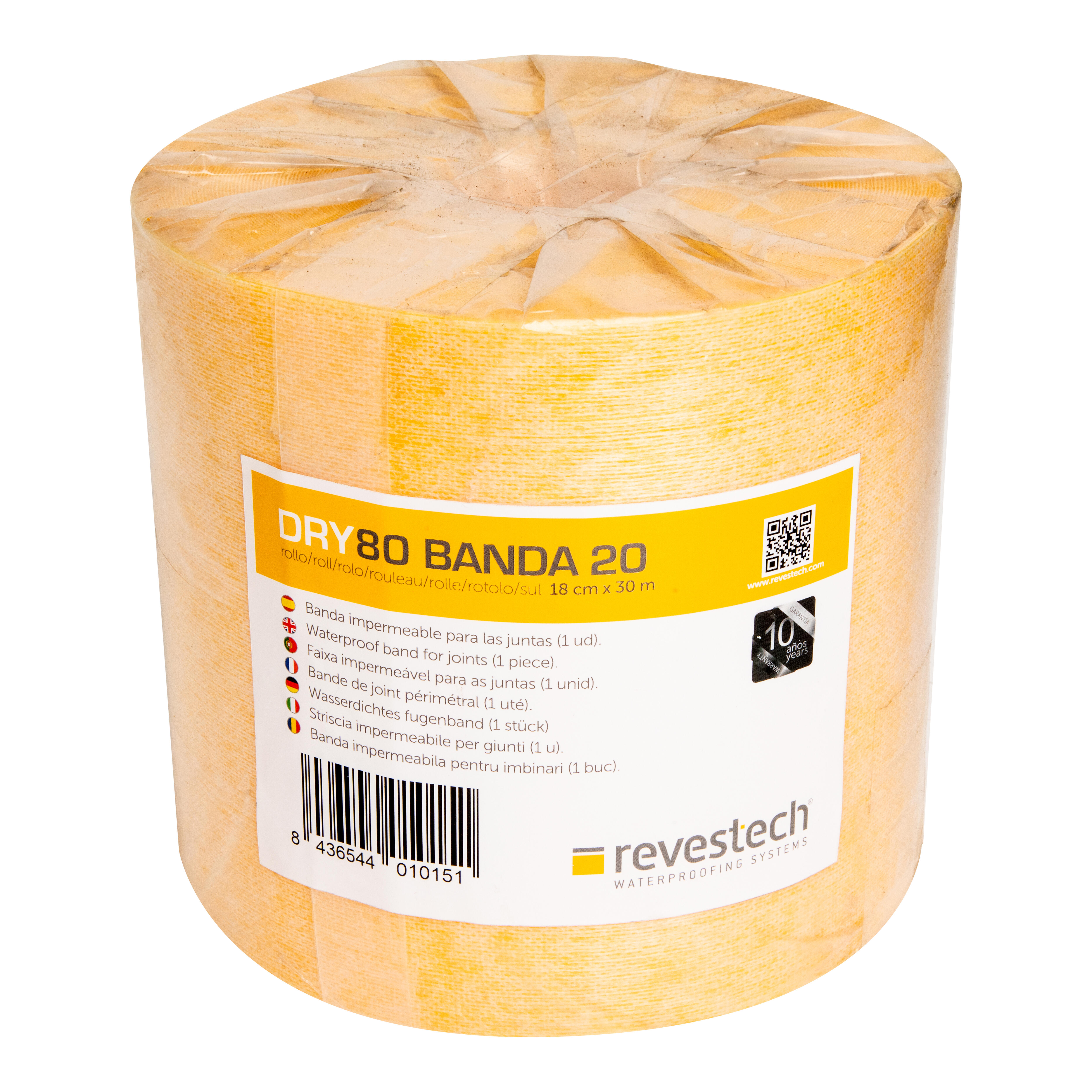 BANDA DE REFUERZO 625 GR/M2 REVESTECH DRY80 BANDA 20 180 MM 30 M - 3
