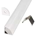 PERFIL TIRA LED DE ESQUINA ALUMINIO 16X16MM 2M - 2