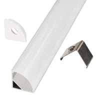 PERFIL TIRA LED DE ESQUINA ALUMINIO 16X16MM 2M - 2