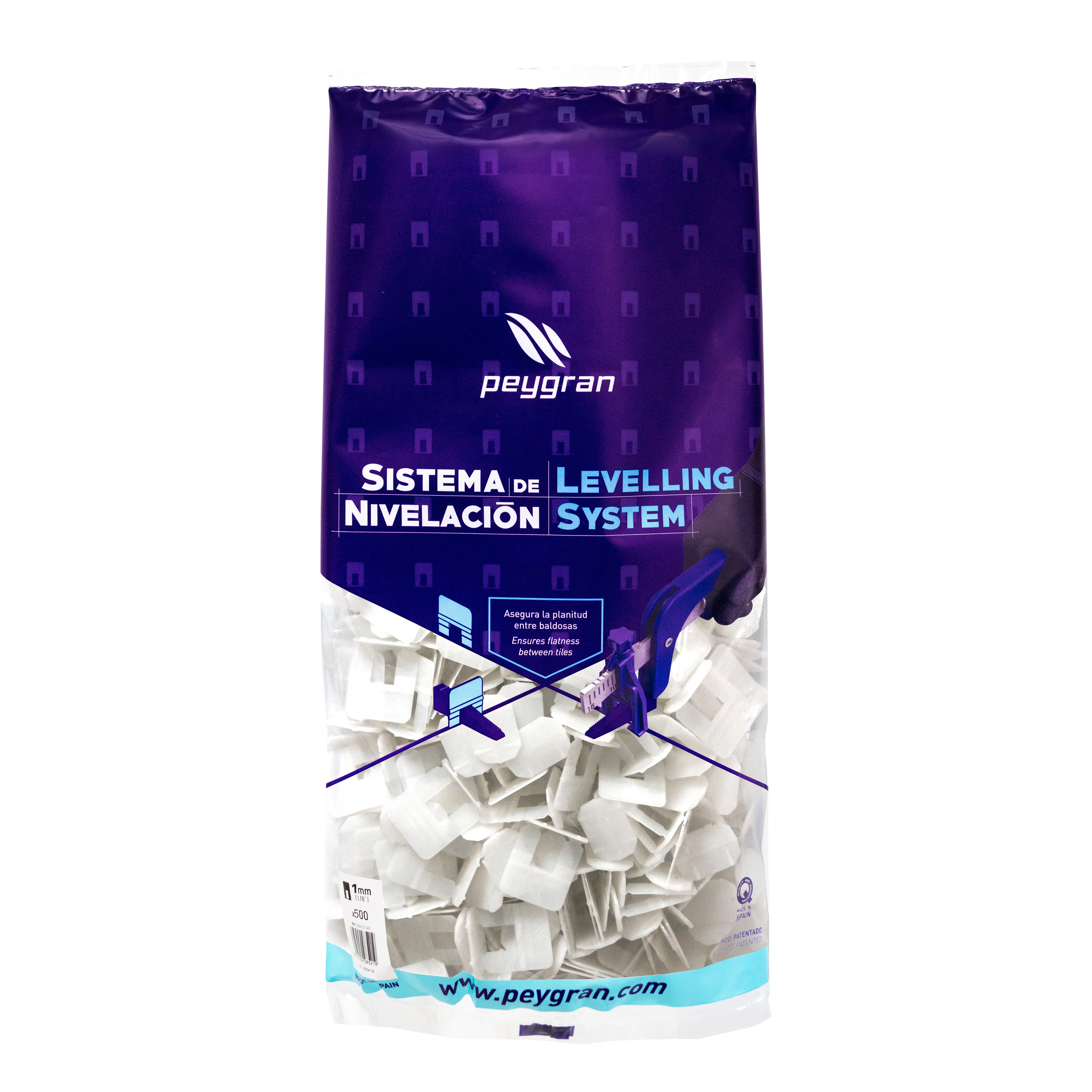 CALZO JUNTA CERAMICA 1MM SISTEMA ALICATE PEYGRAN. BOLSA 500 PIEZAS - 2