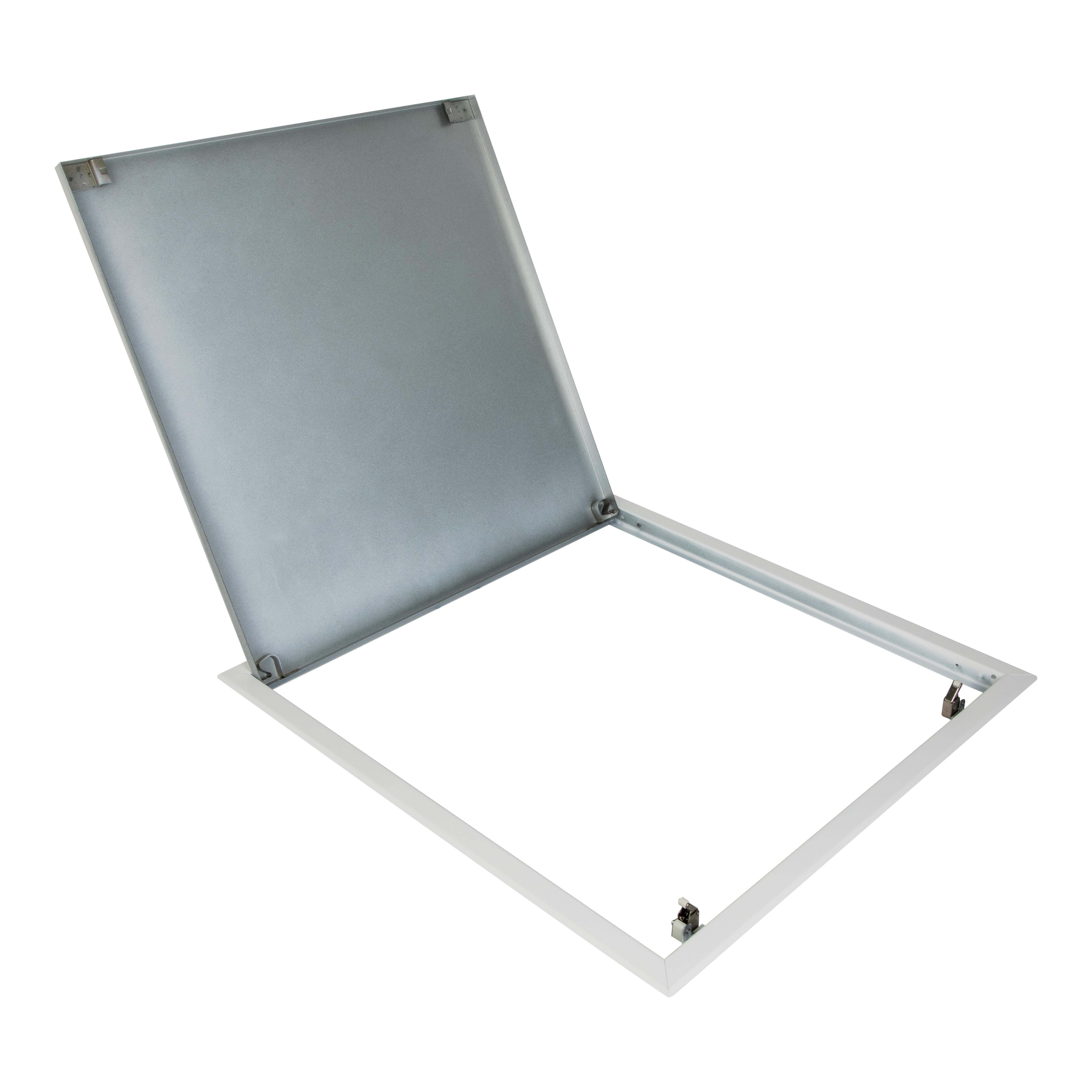 TRAMPILLA METÁLICA BLANCA CLIC 60X60 CM - 2